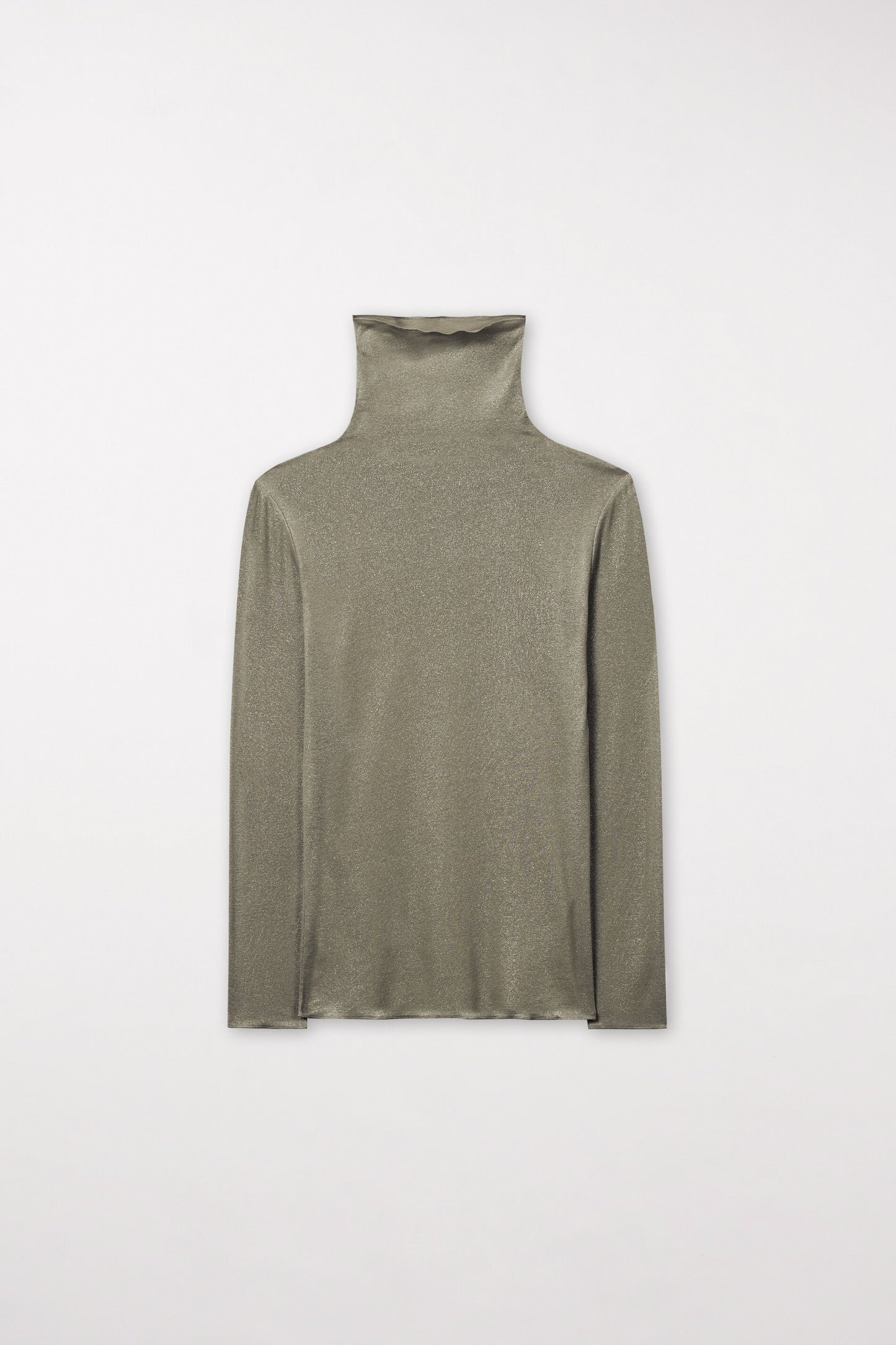Sweater with shiny all-over foil print