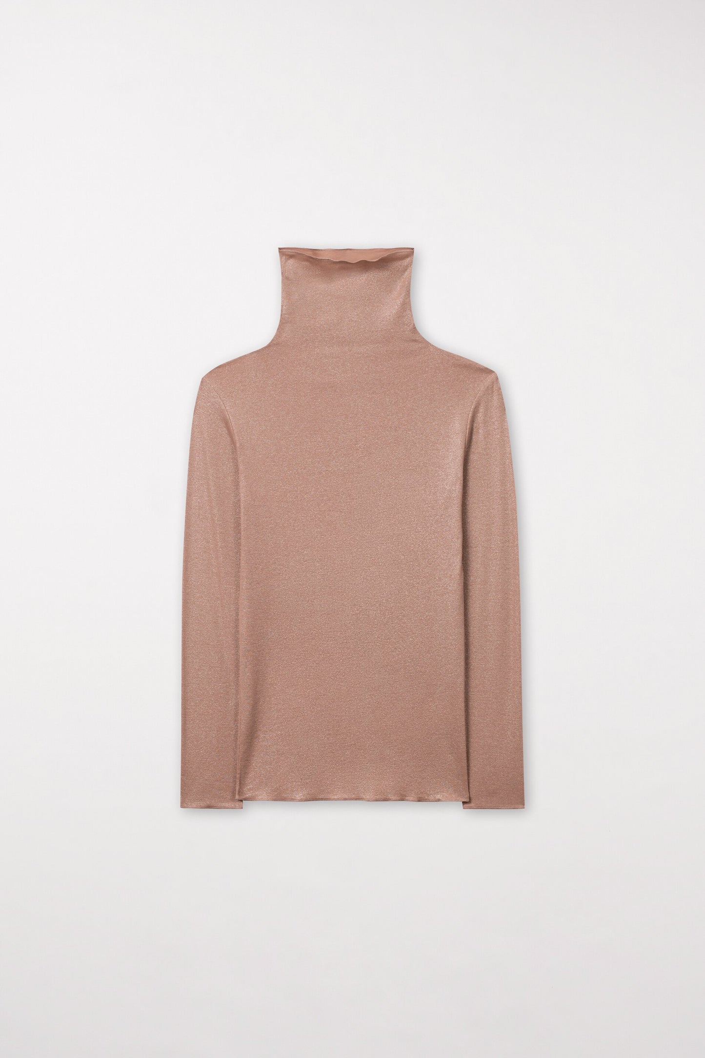 Sweater with shiny all-over foil print