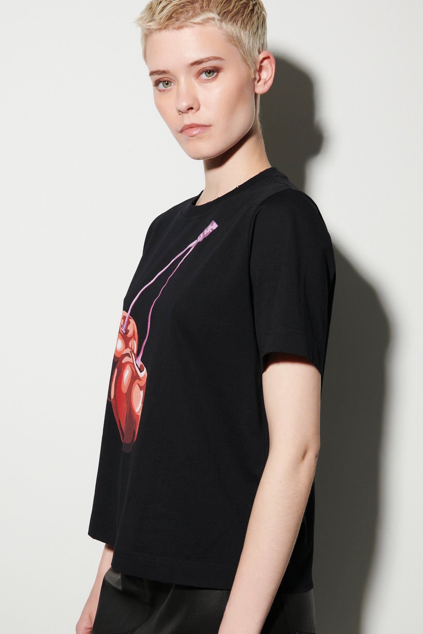 T-Shirt with Cherry Print