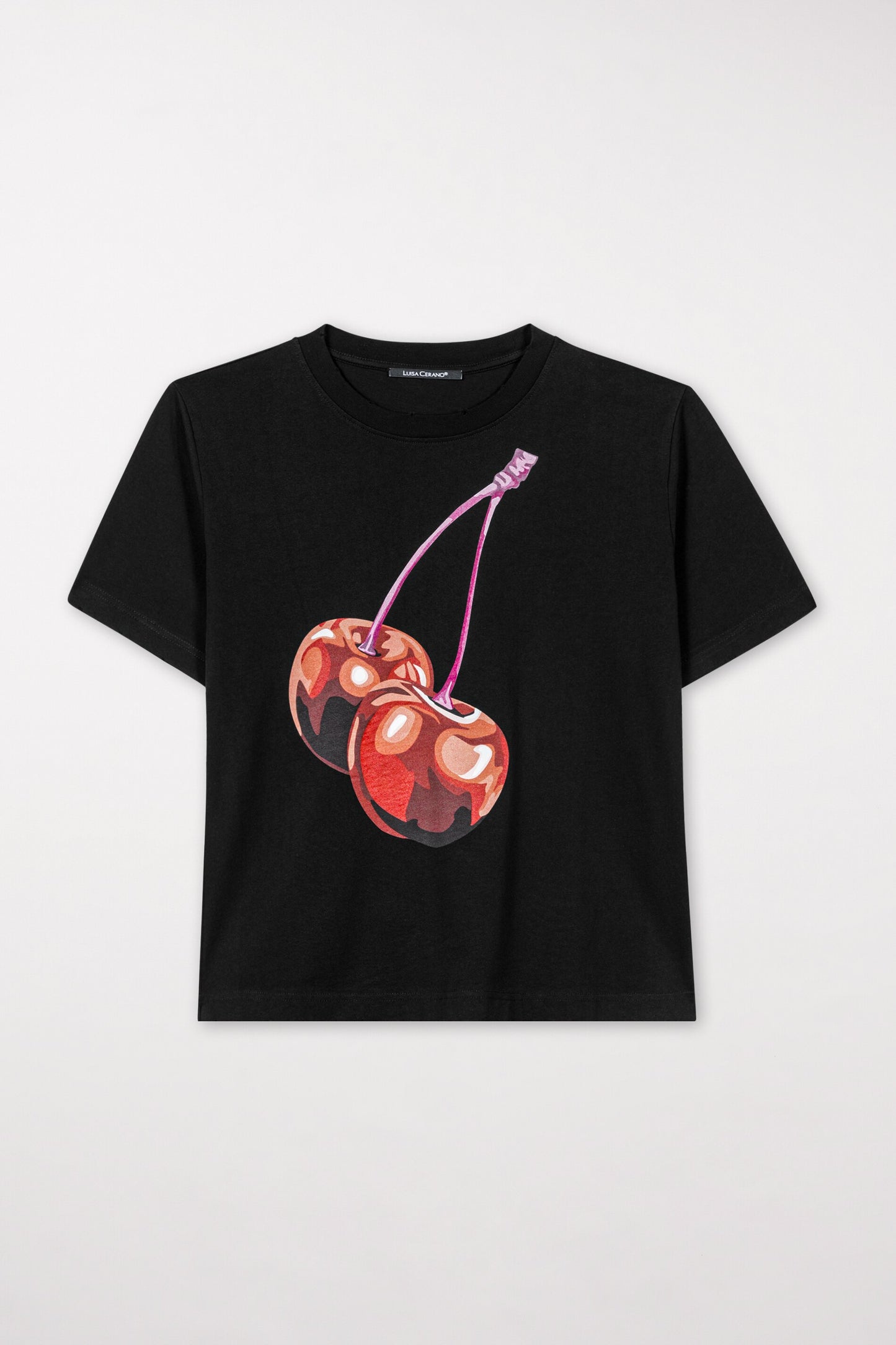 T-Shirt with Cherry Print
