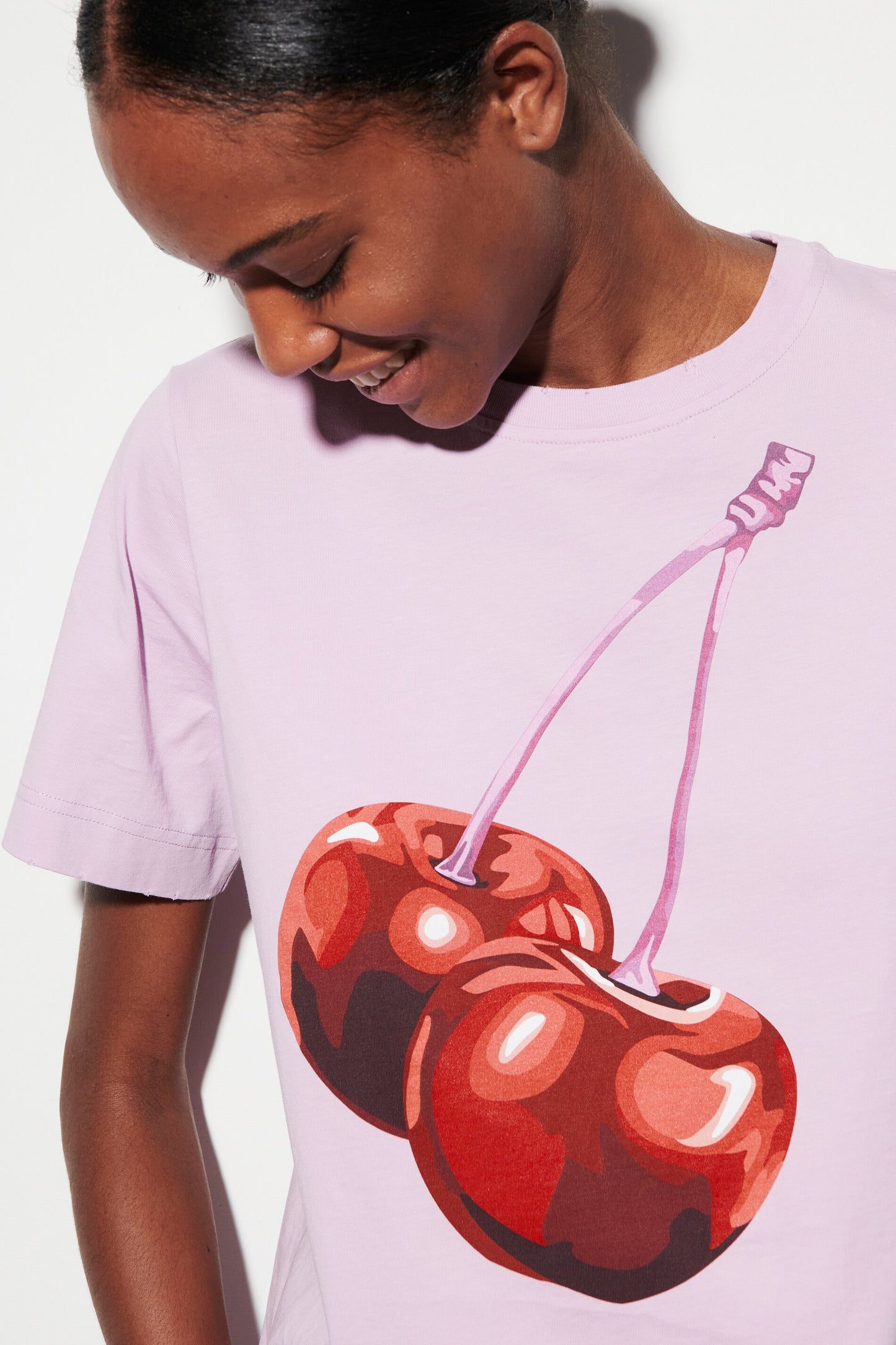 T-Shirt with Cherry Print