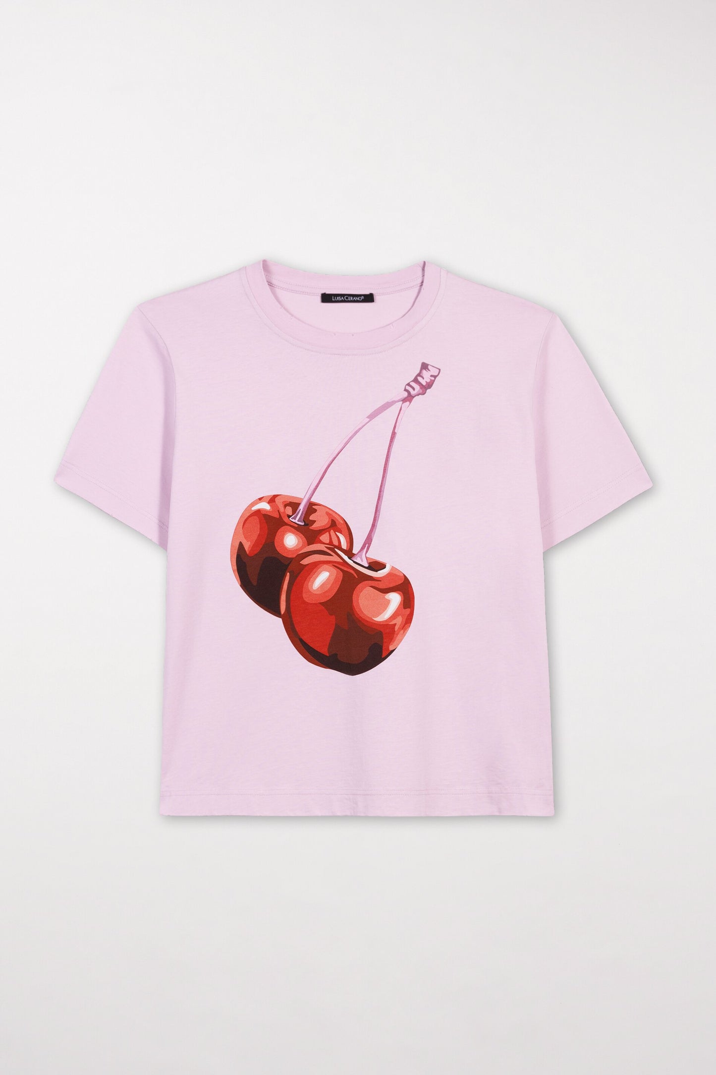T-Shirt with Cherry Print