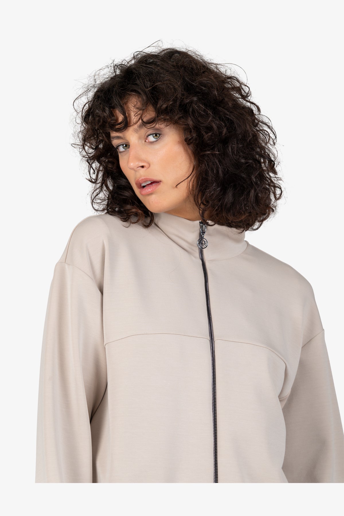 Sweat Jacket with Collar