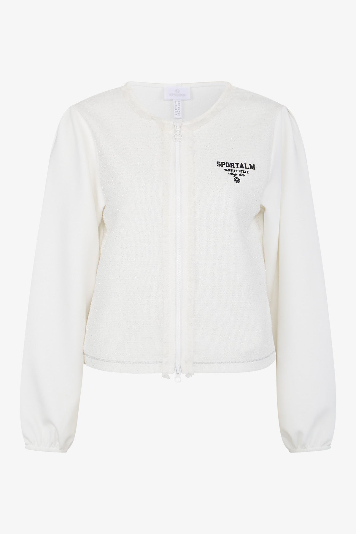 Sweat Jacket with Round Neckline