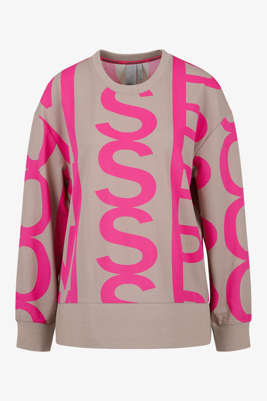 印字圓領套頭衫