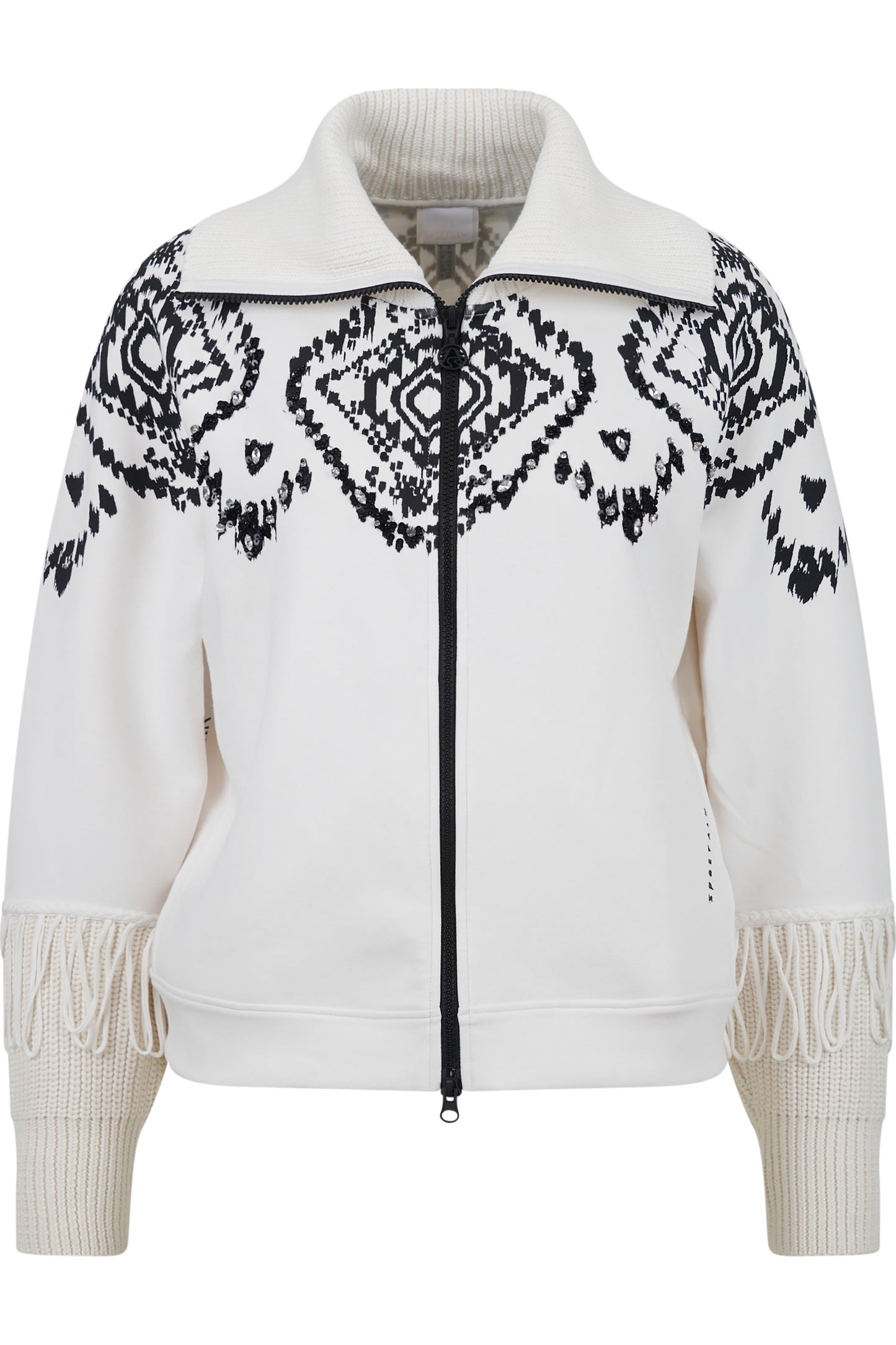 Sweat Jacket with Norwegian Print