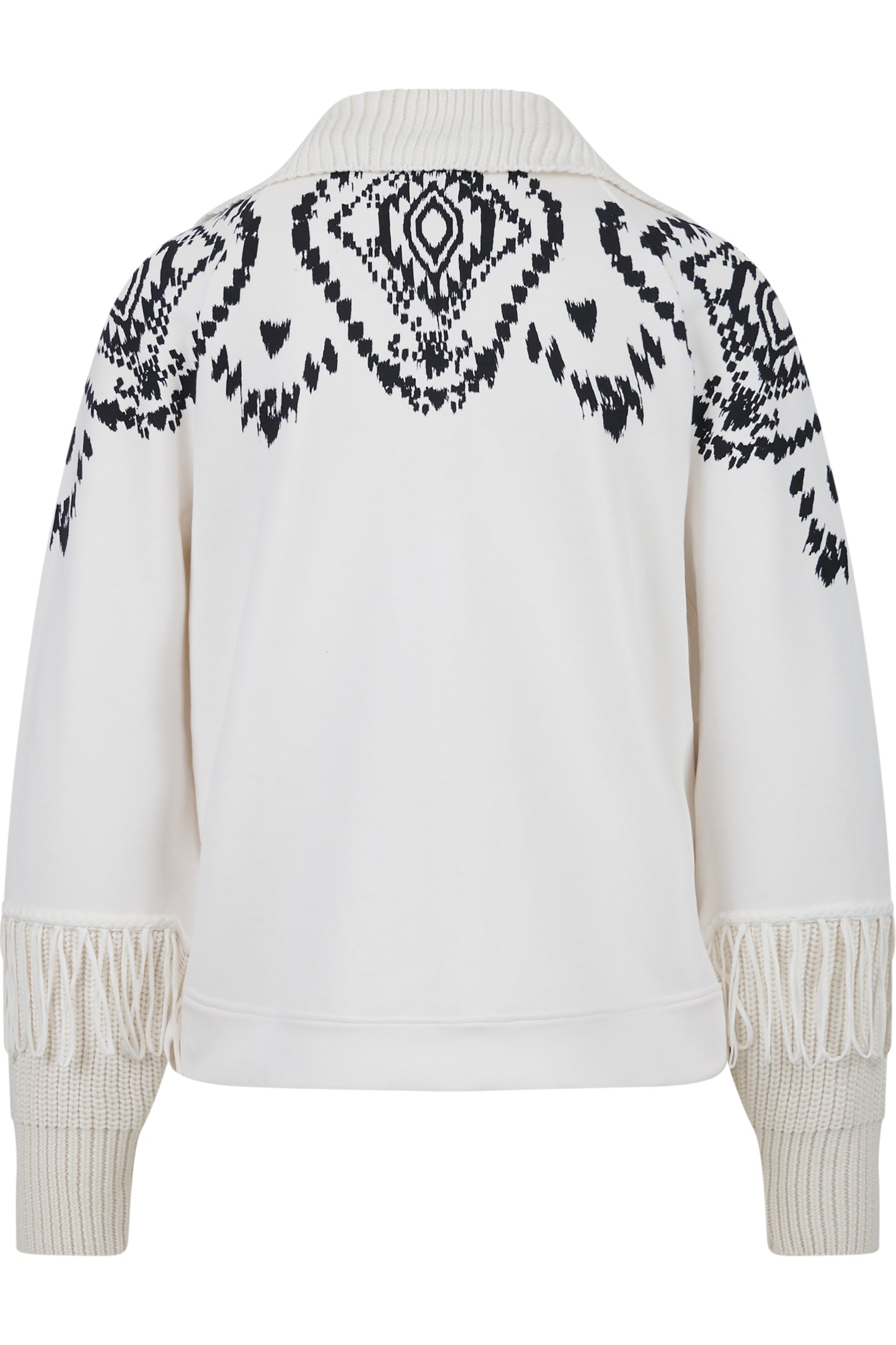 Sweat Jacket with Norwegian Print