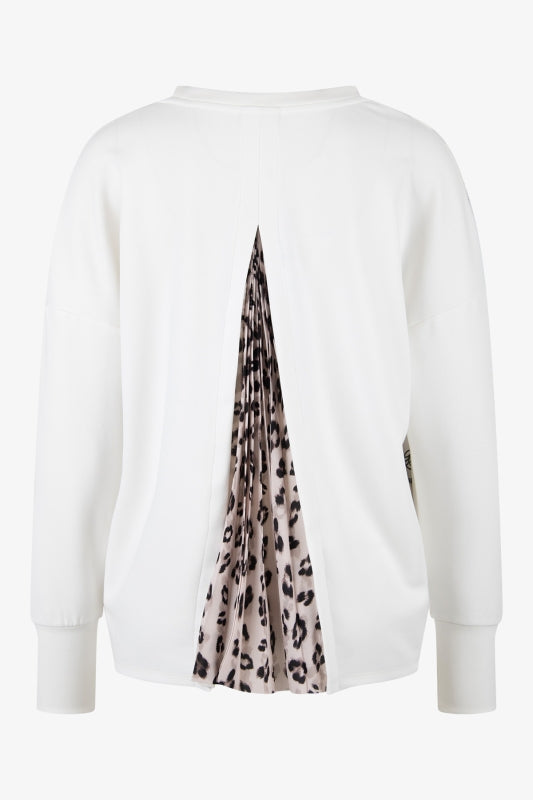 Cotton Sweatshirt with a Printed Design