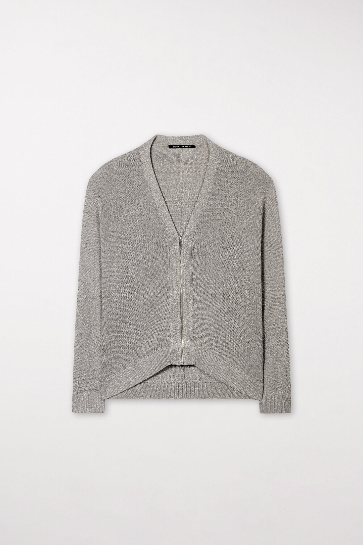 Knitted Blouson with Zip Detail