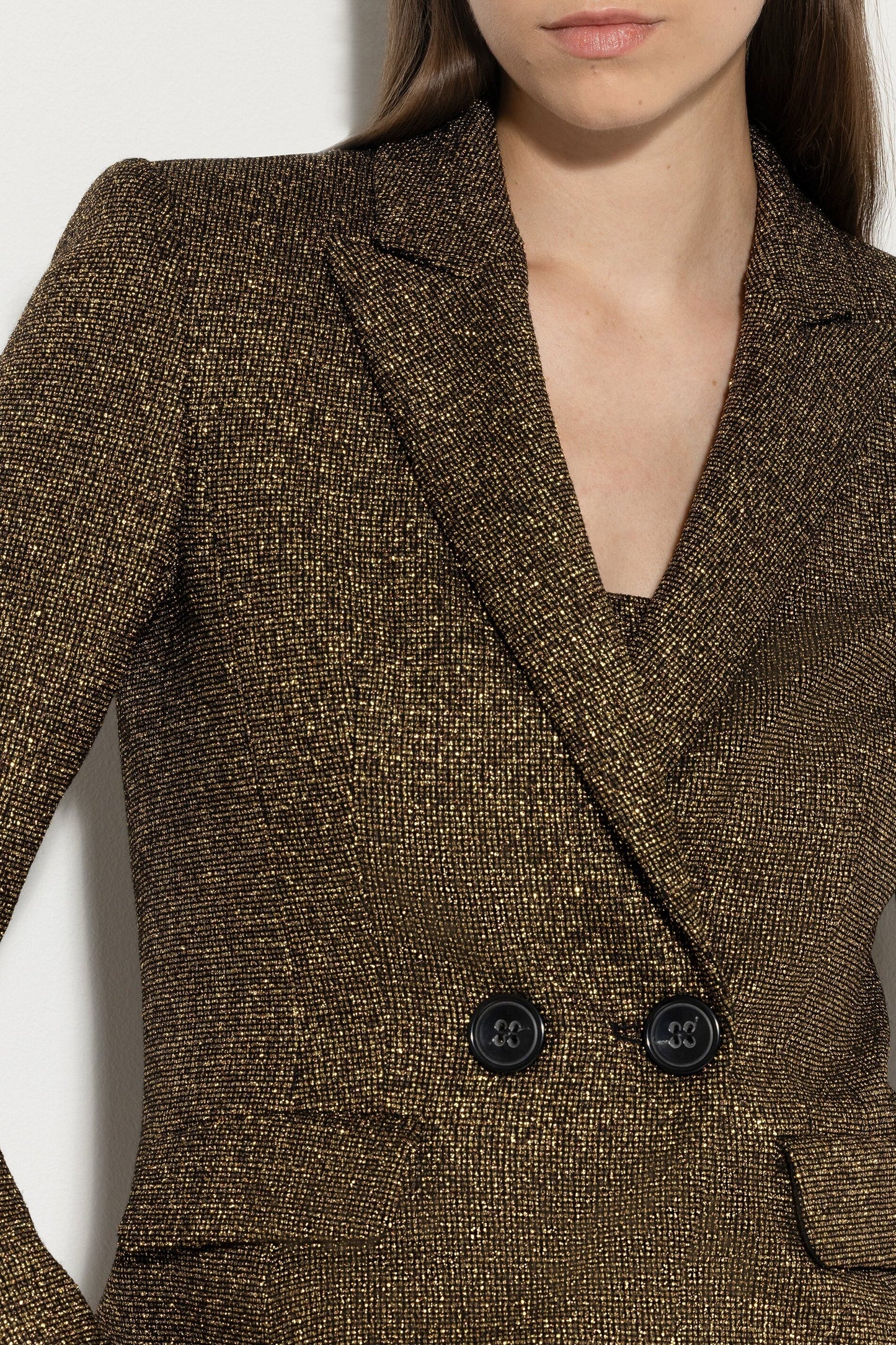Blazer with Metallic Effect