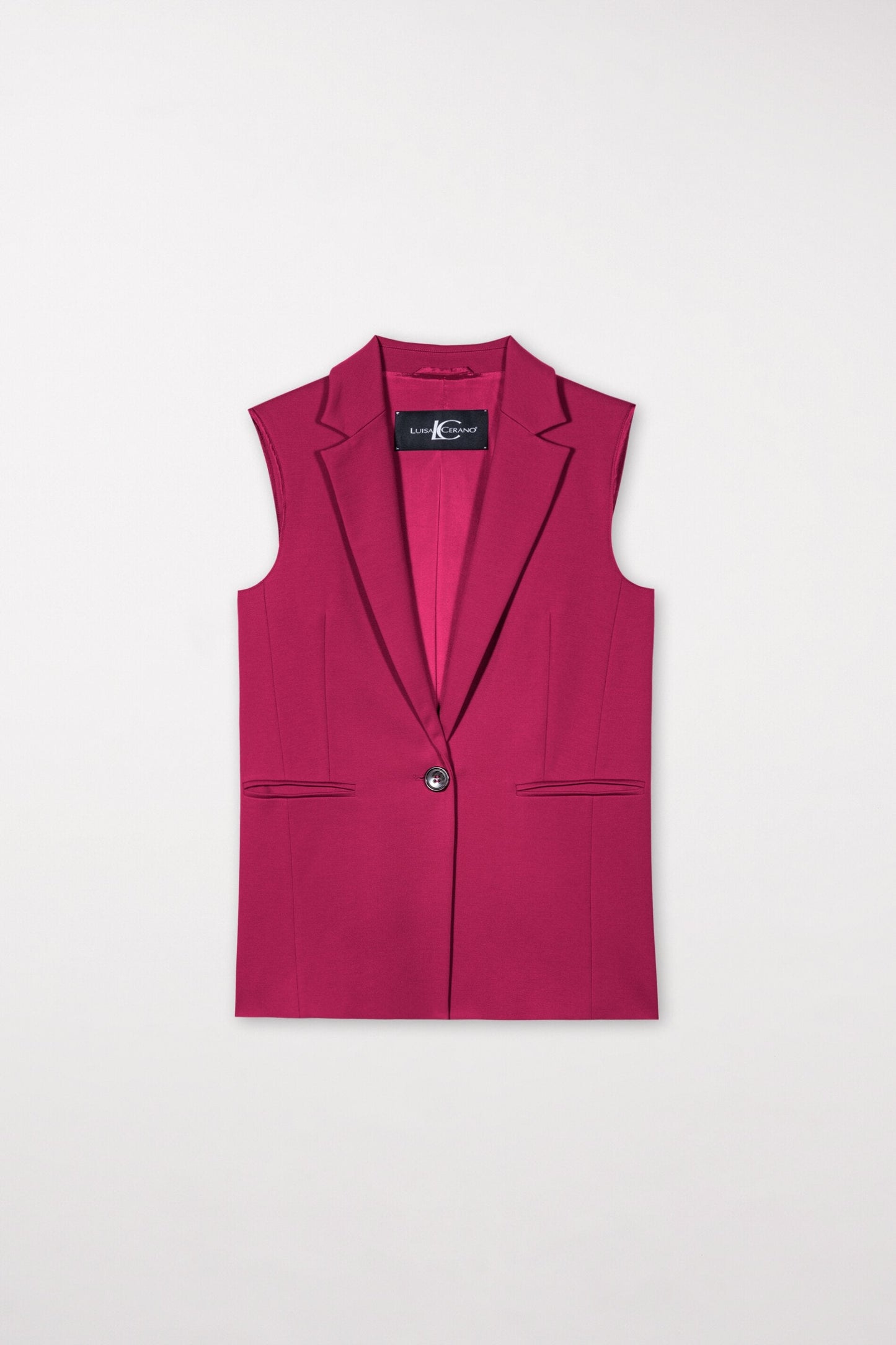 Blazer Vest in Punto Milano