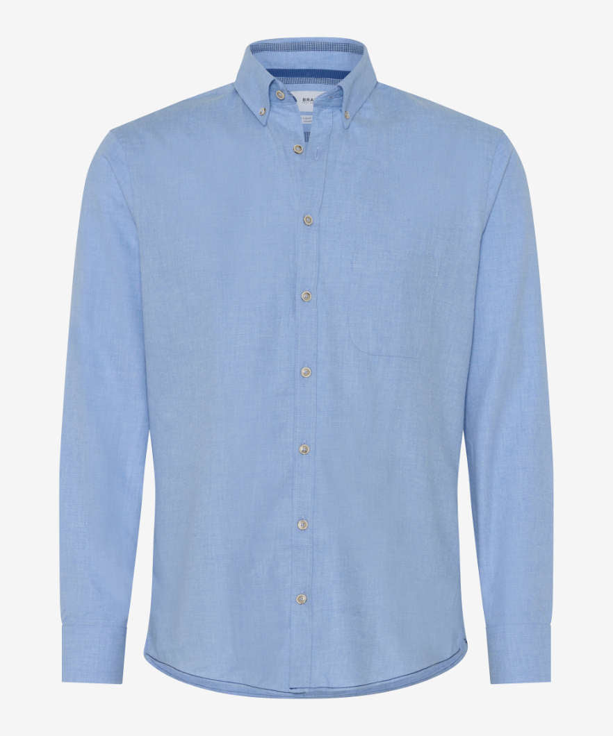 Shirt with Button Down Collar