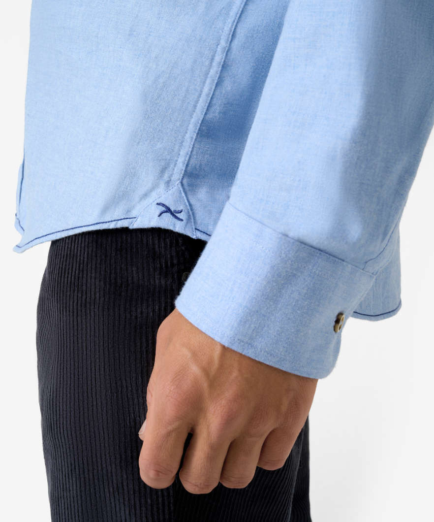 Shirt with Button Down Collar