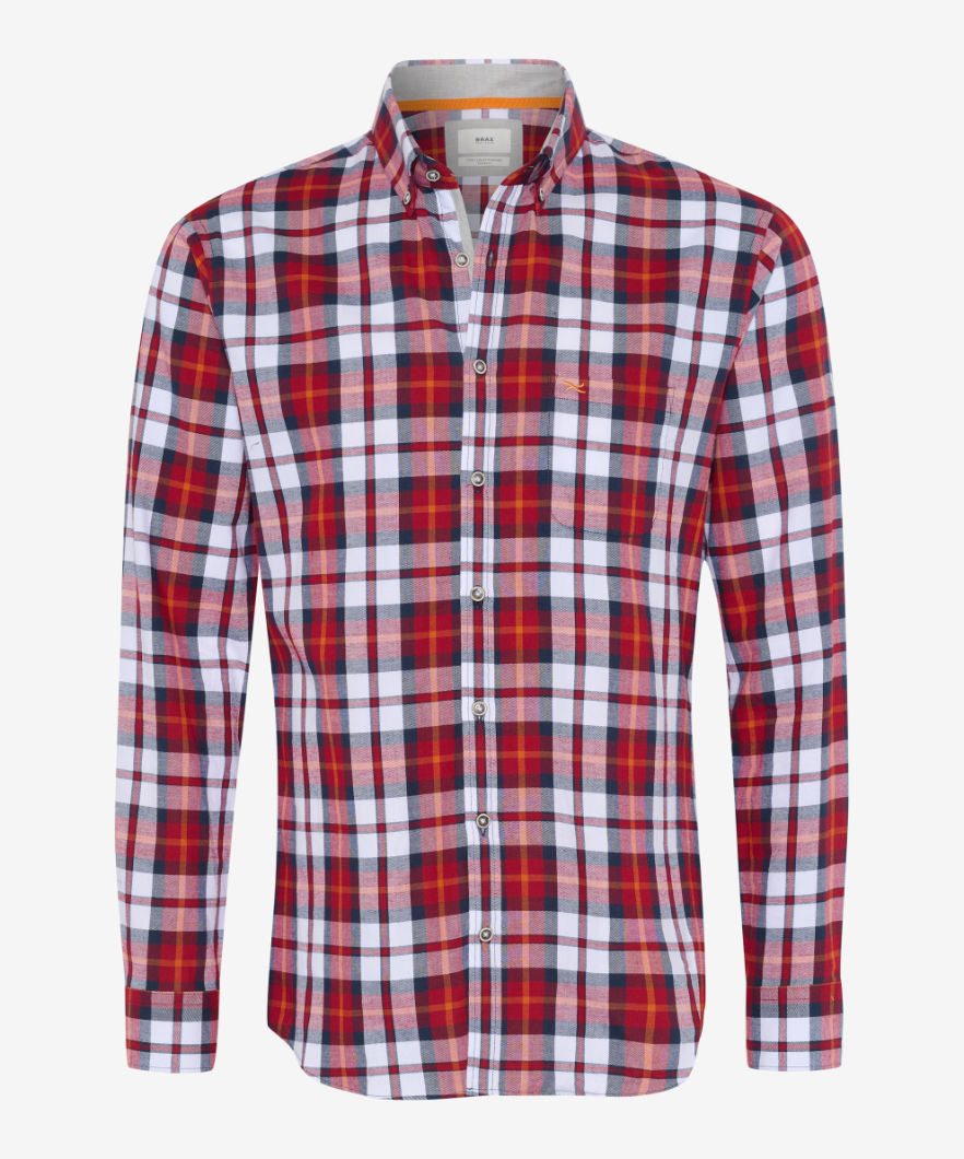 Chequered Shirt Made From Fine, Winter Flannel