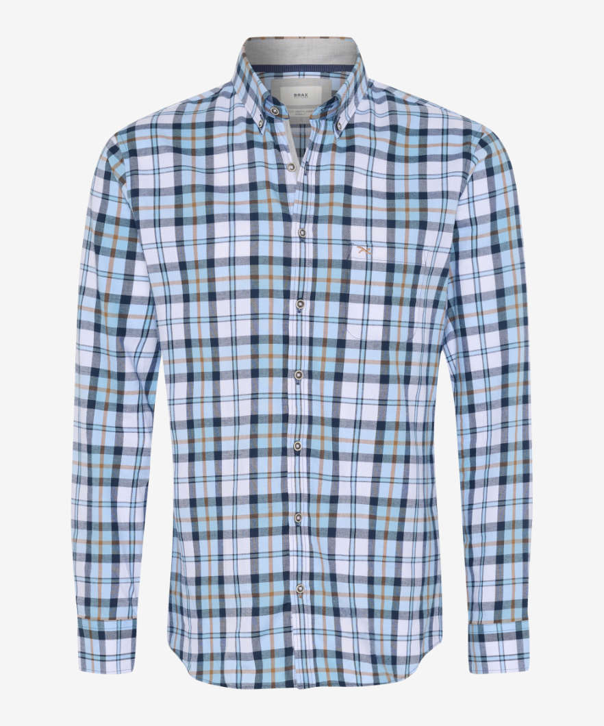 Chequered Shirt Made From Fine, Winter Flannel