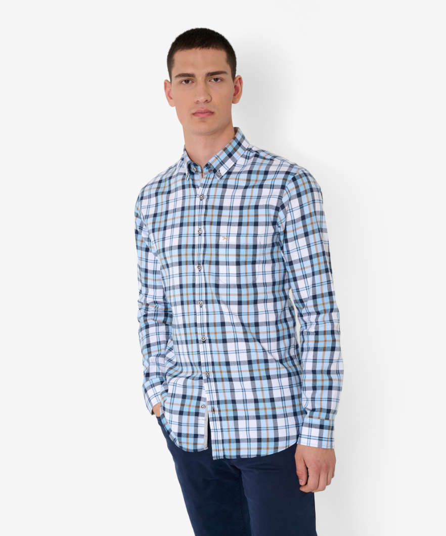 Chequered Shirt Made From Fine, Winter Flannel