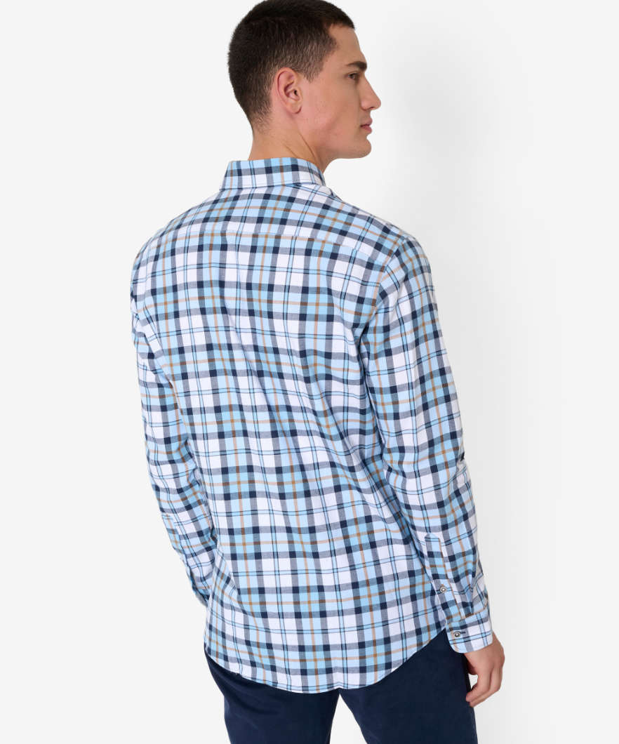 Chequered Shirt Made From Fine, Winter Flannel