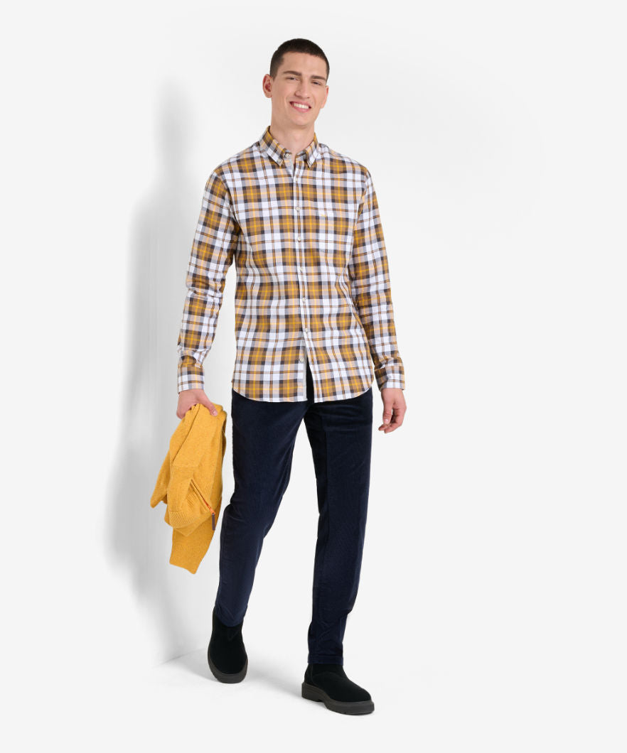 Chequered Shirt Made From Fine, Winter Flannel