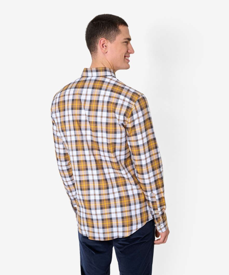Chequered Shirt Made From Fine, Winter Flannel