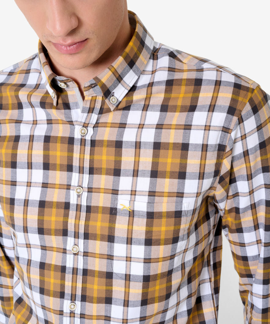 Chequered Shirt Made From Fine, Winter Flannel