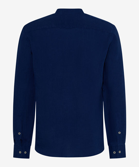 Stand-up Collar Shirt in Summery Linen