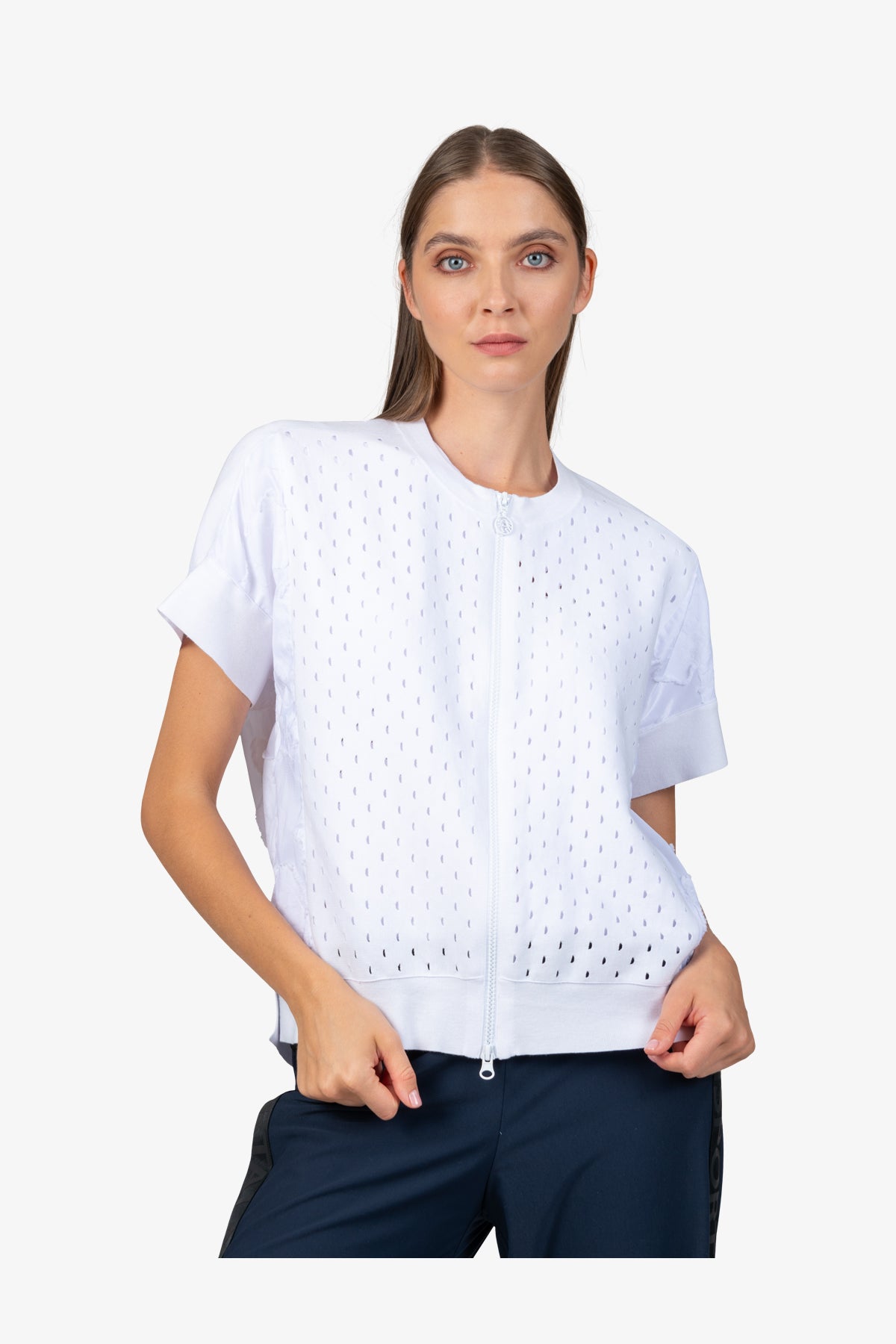 Jacket with Round Neck