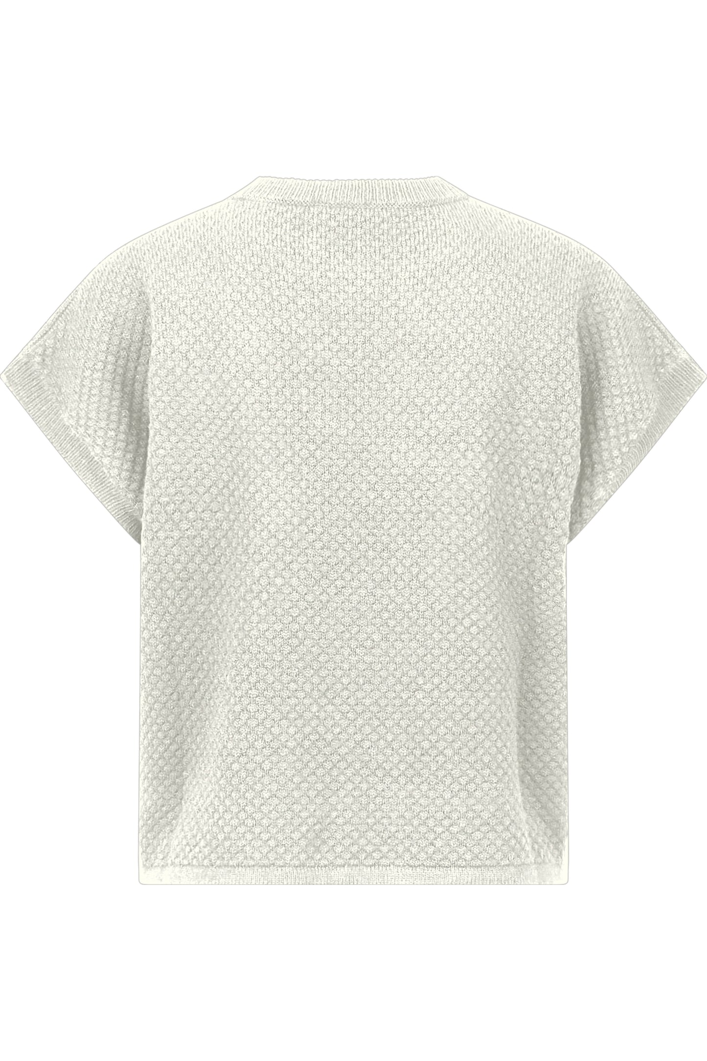 Sleeveless Jumper with Sequinned Knit