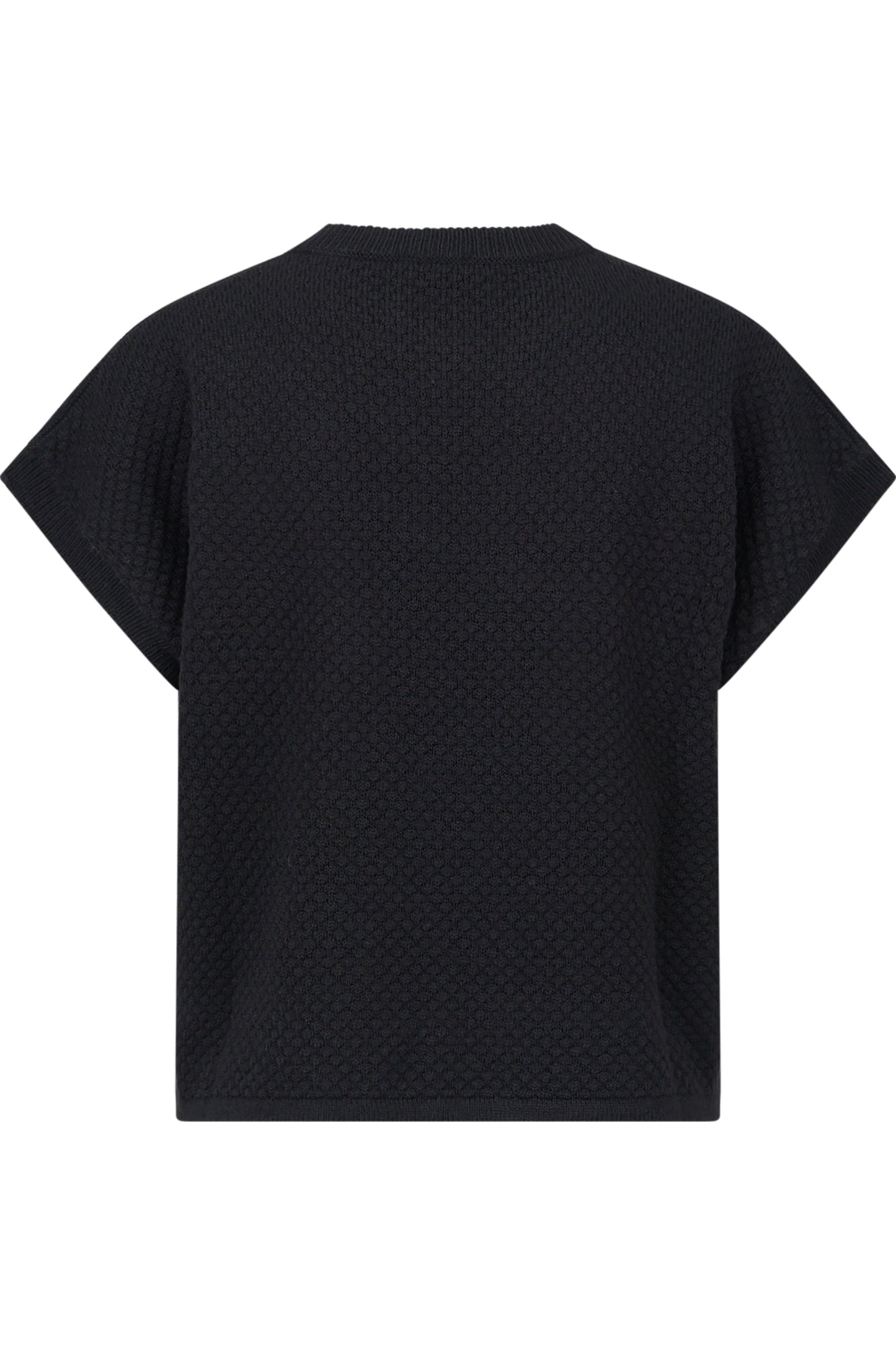Sleeveless Jumper with Sequinned Knit