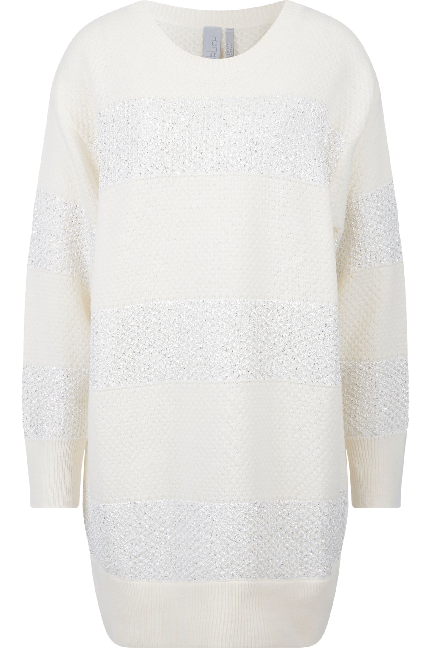 Long Jumper with Sequinned Knit