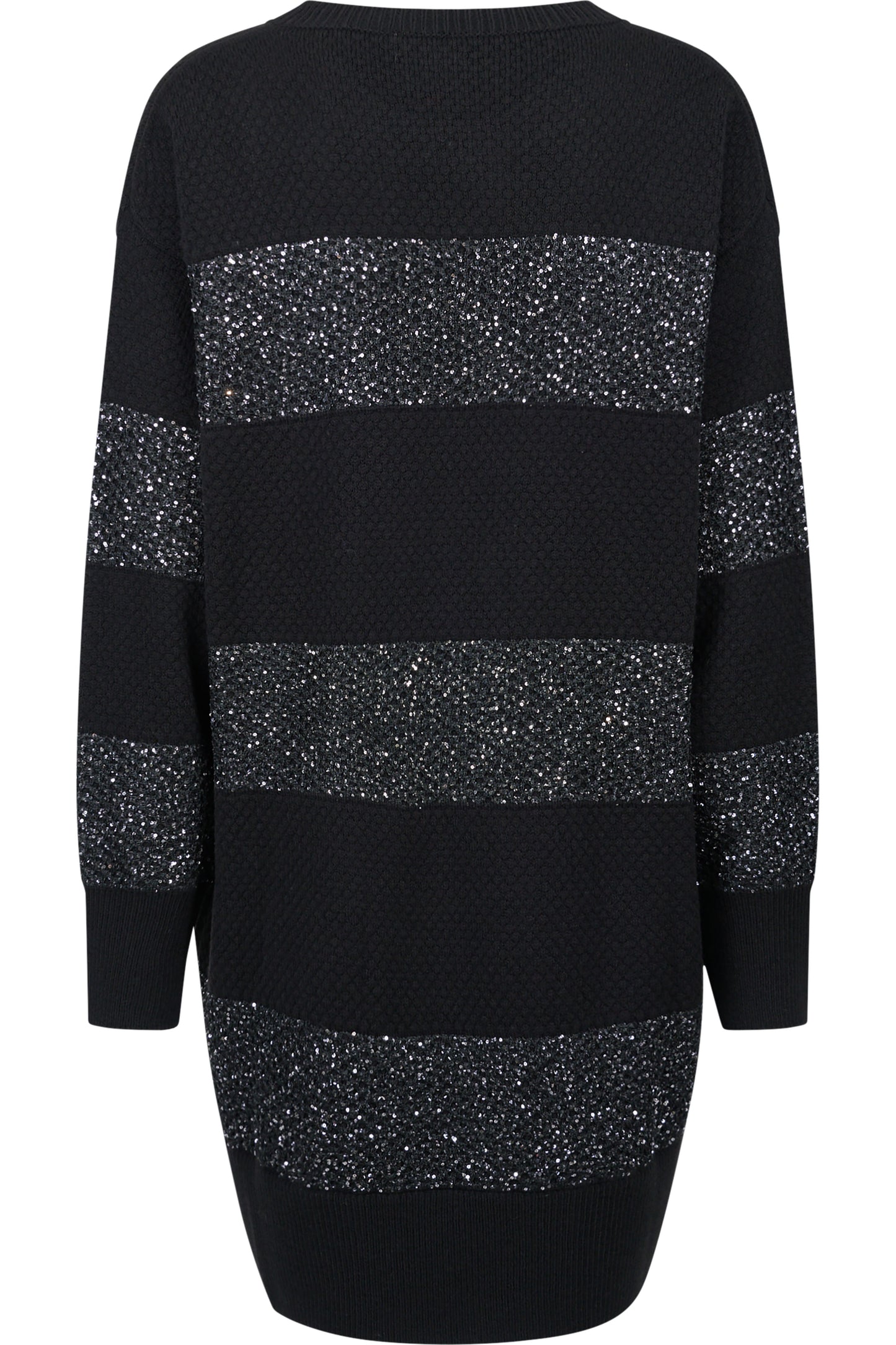 Long Jumper with Sequinned Knit