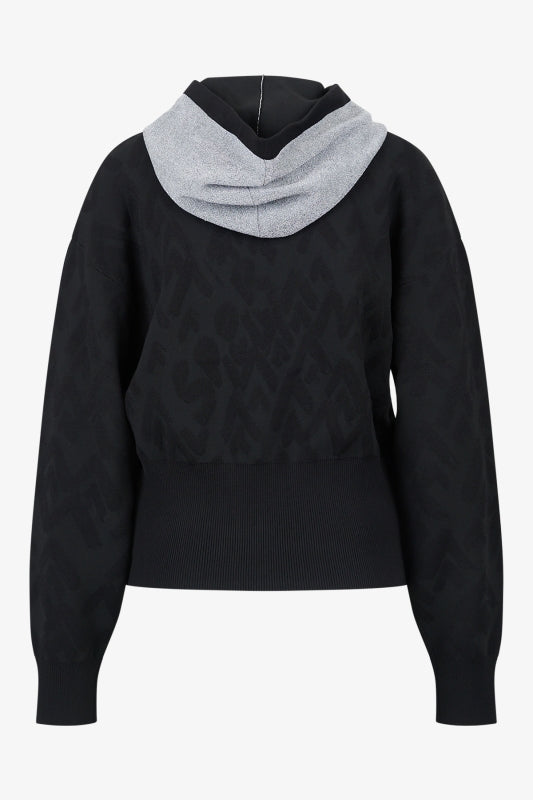 Hoody with Mountain Motif Graphic