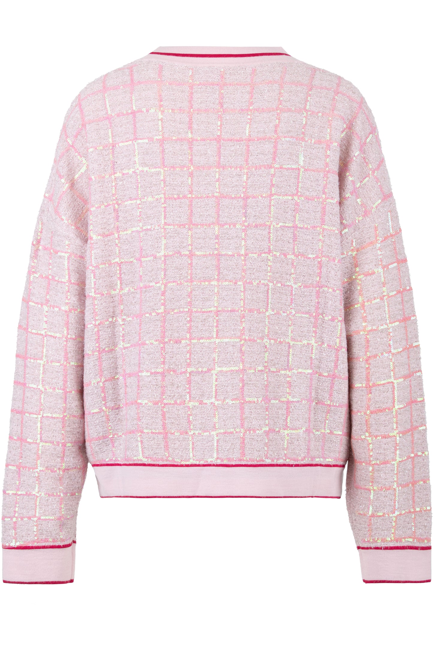 Fancy Wool Knit Jacket with Lurex Yarn