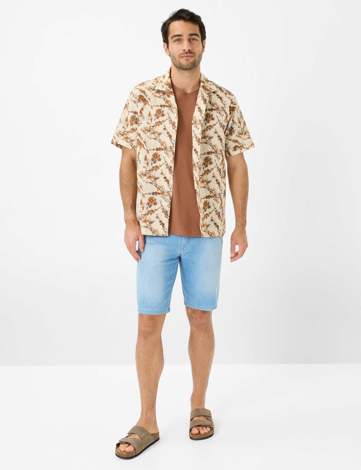 Shirt in Cotton-Linen Mix