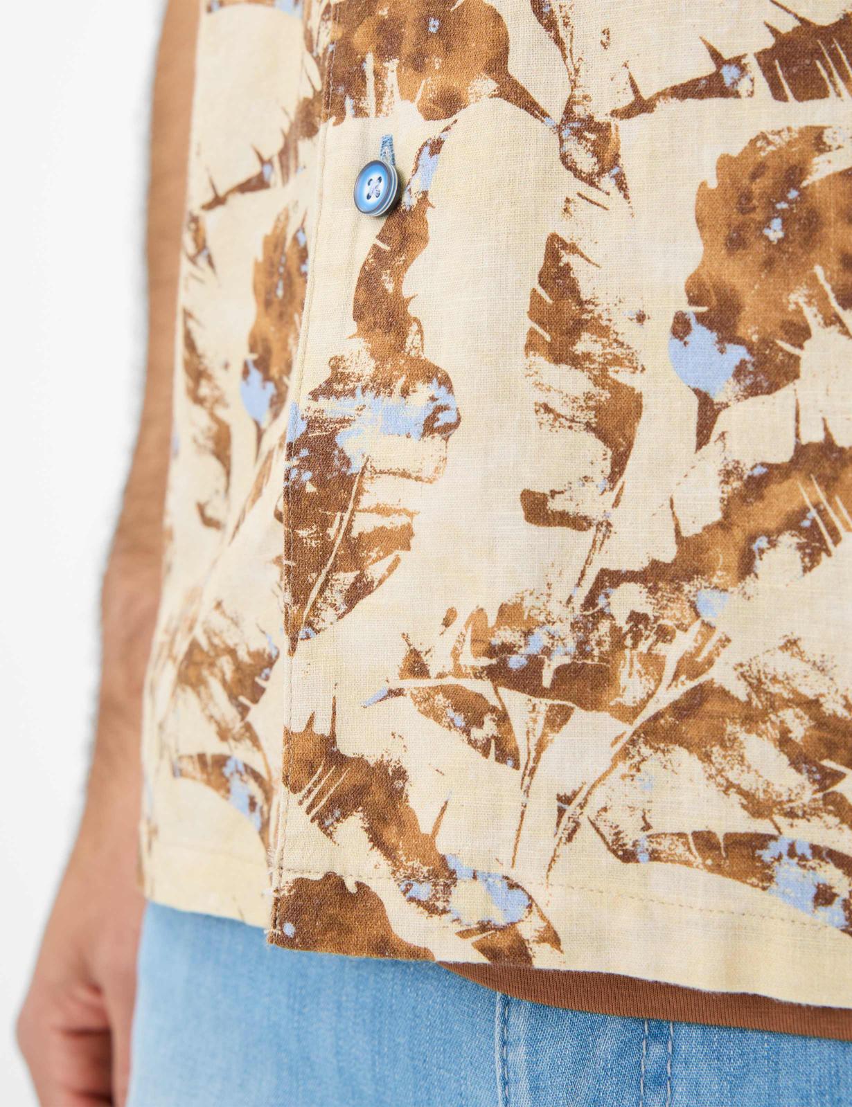 Shirt in Cotton-Linen Mix
