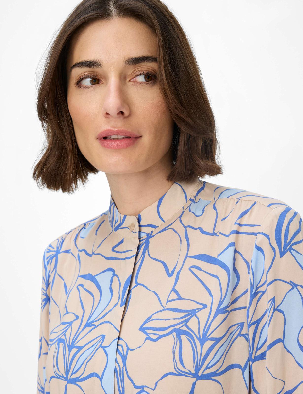 Poplin: Blouse Out of Pure Viscose