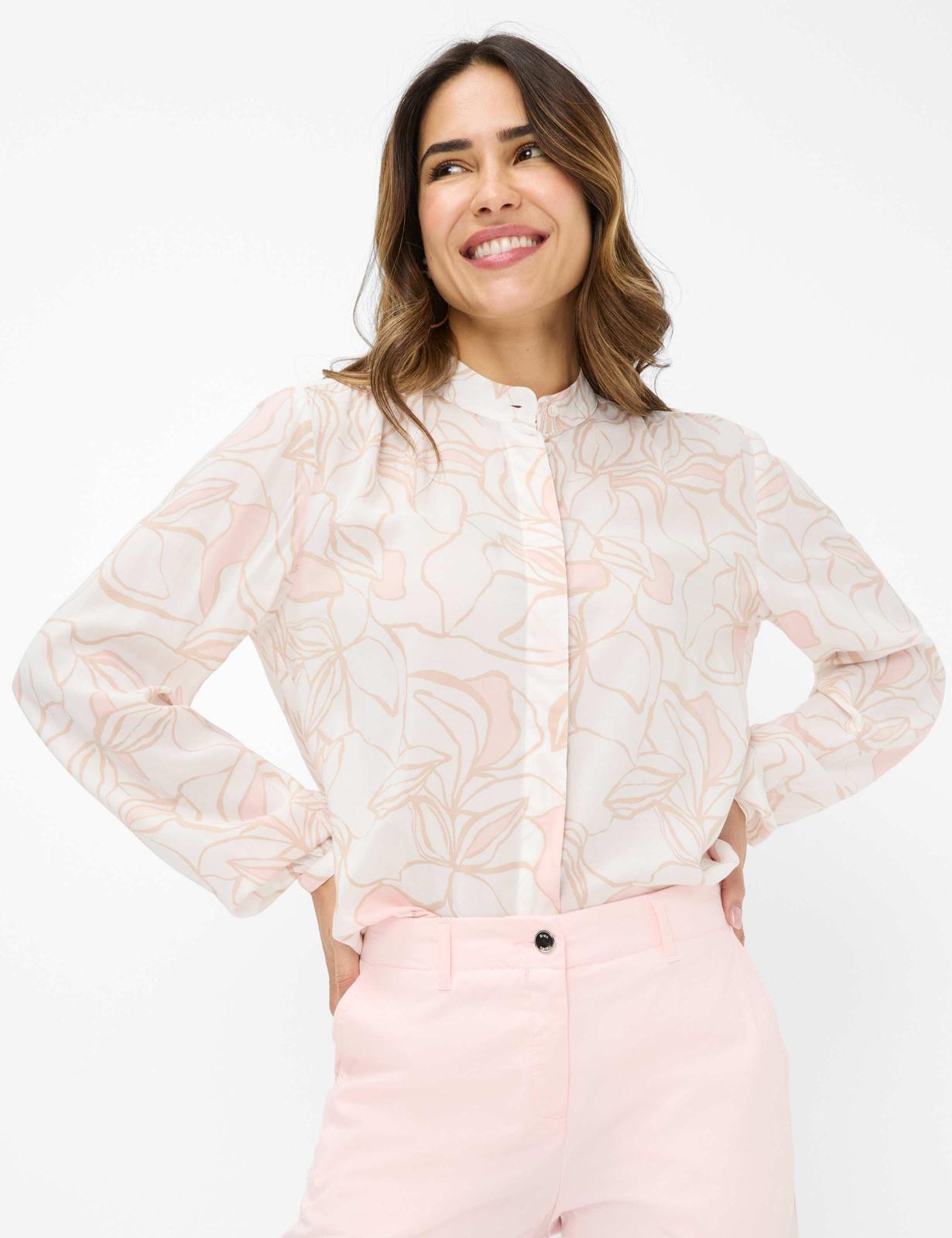 Poplin: Blouse Out of Pure Viscose