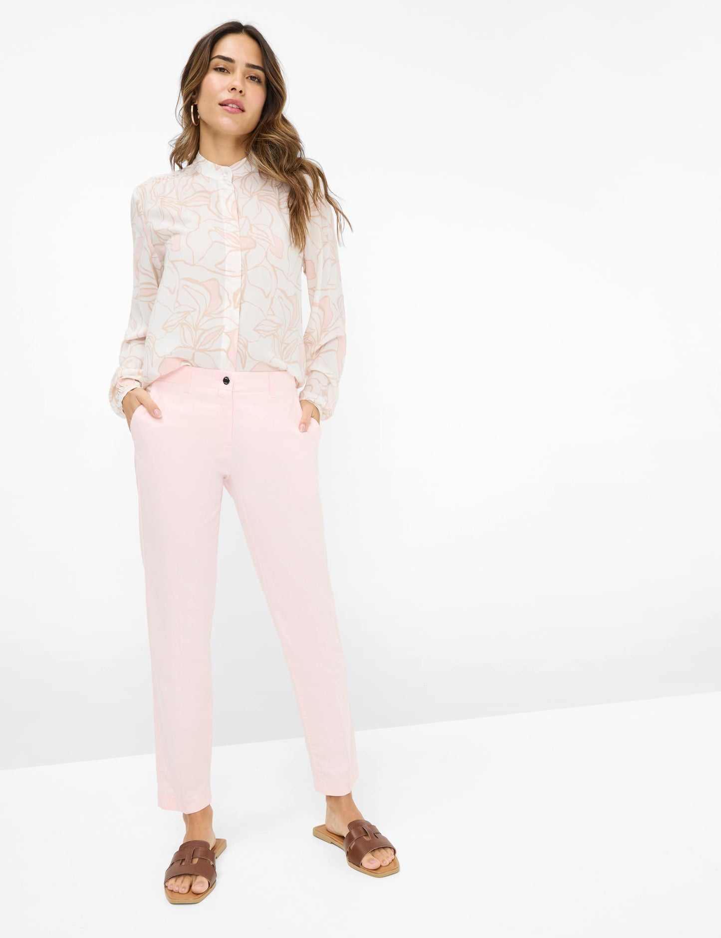 Poplin: Blouse Out of Pure Viscose