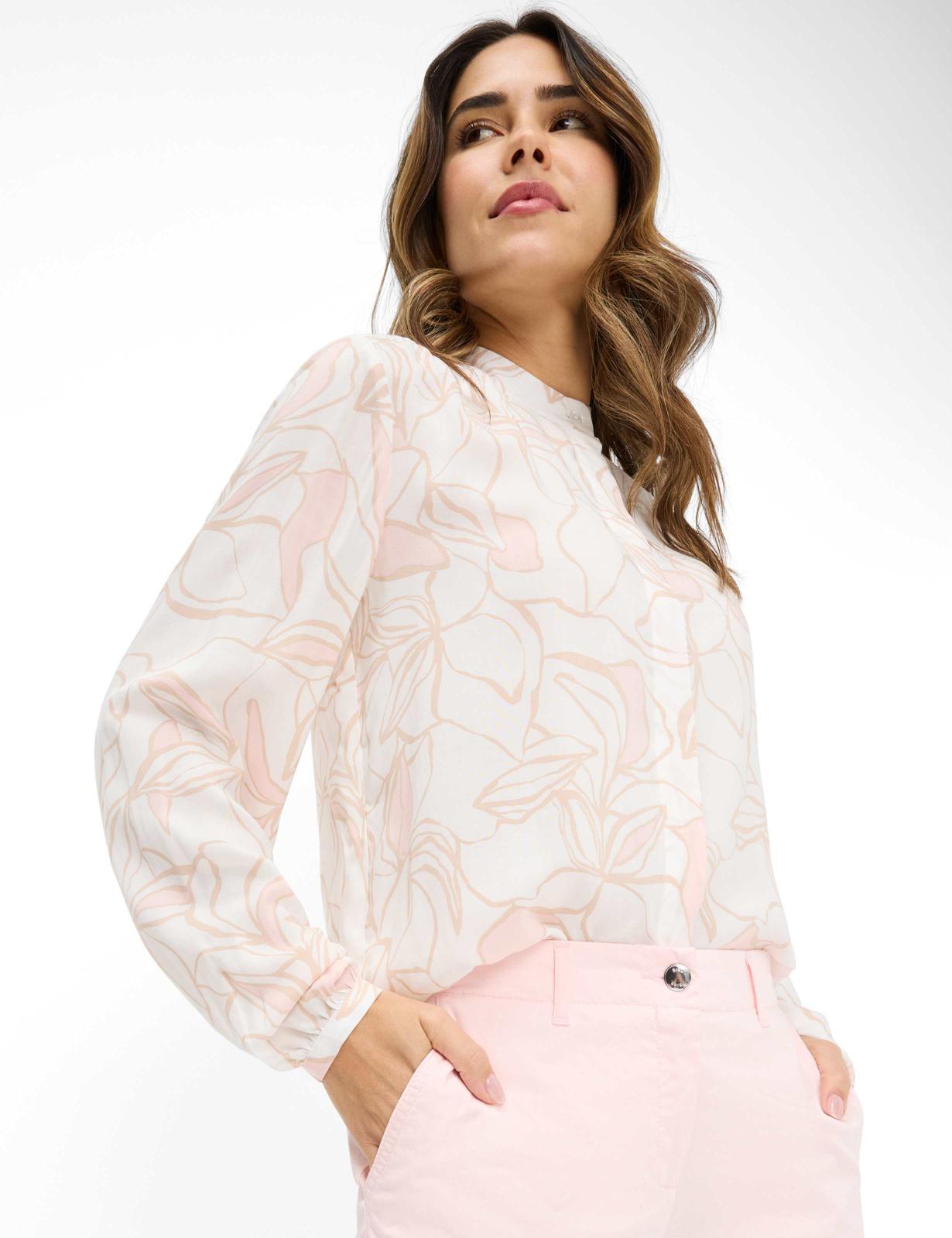 Poplin: Blouse Out of Pure Viscose