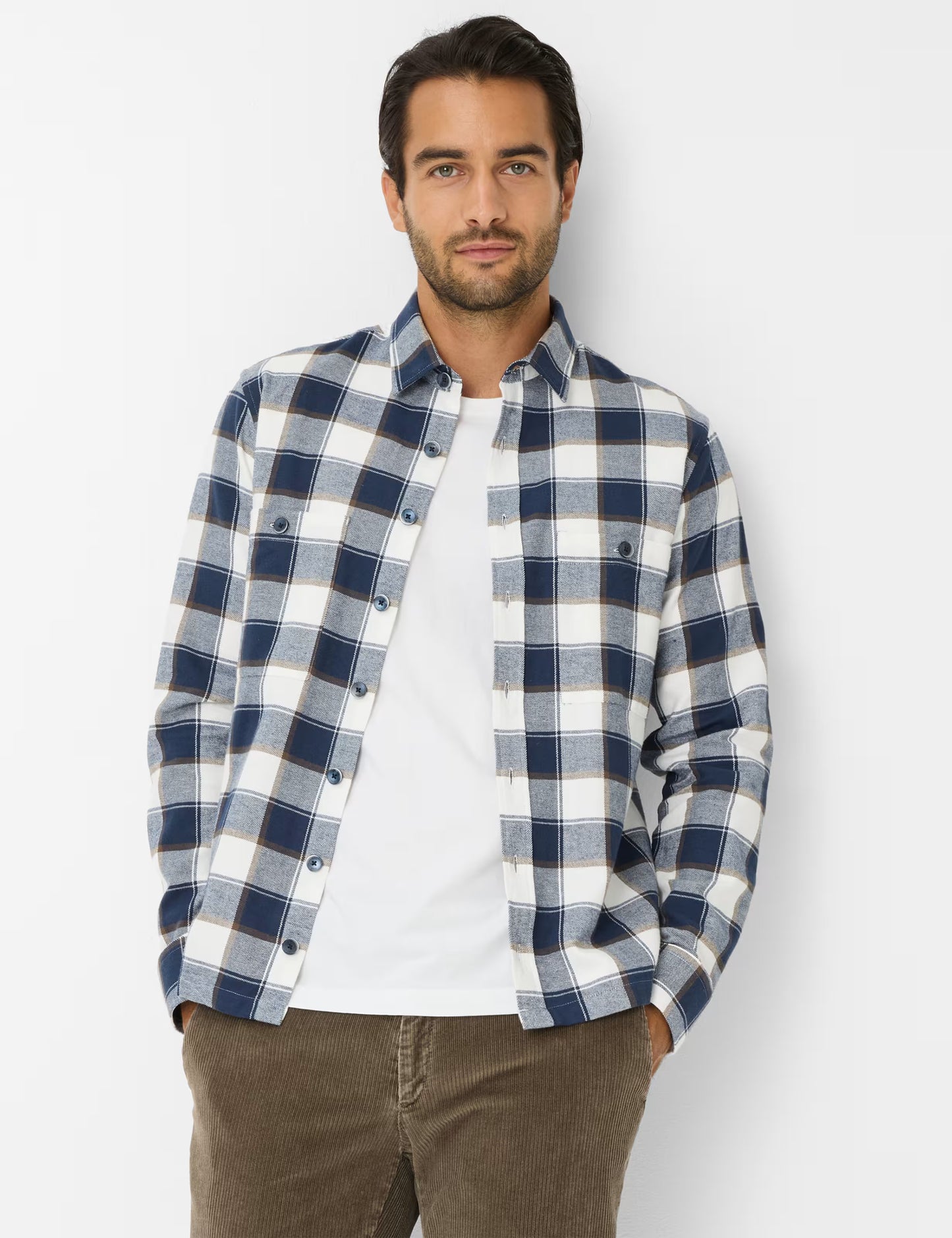 Flannel: Overshirt Made of Pure Cotton