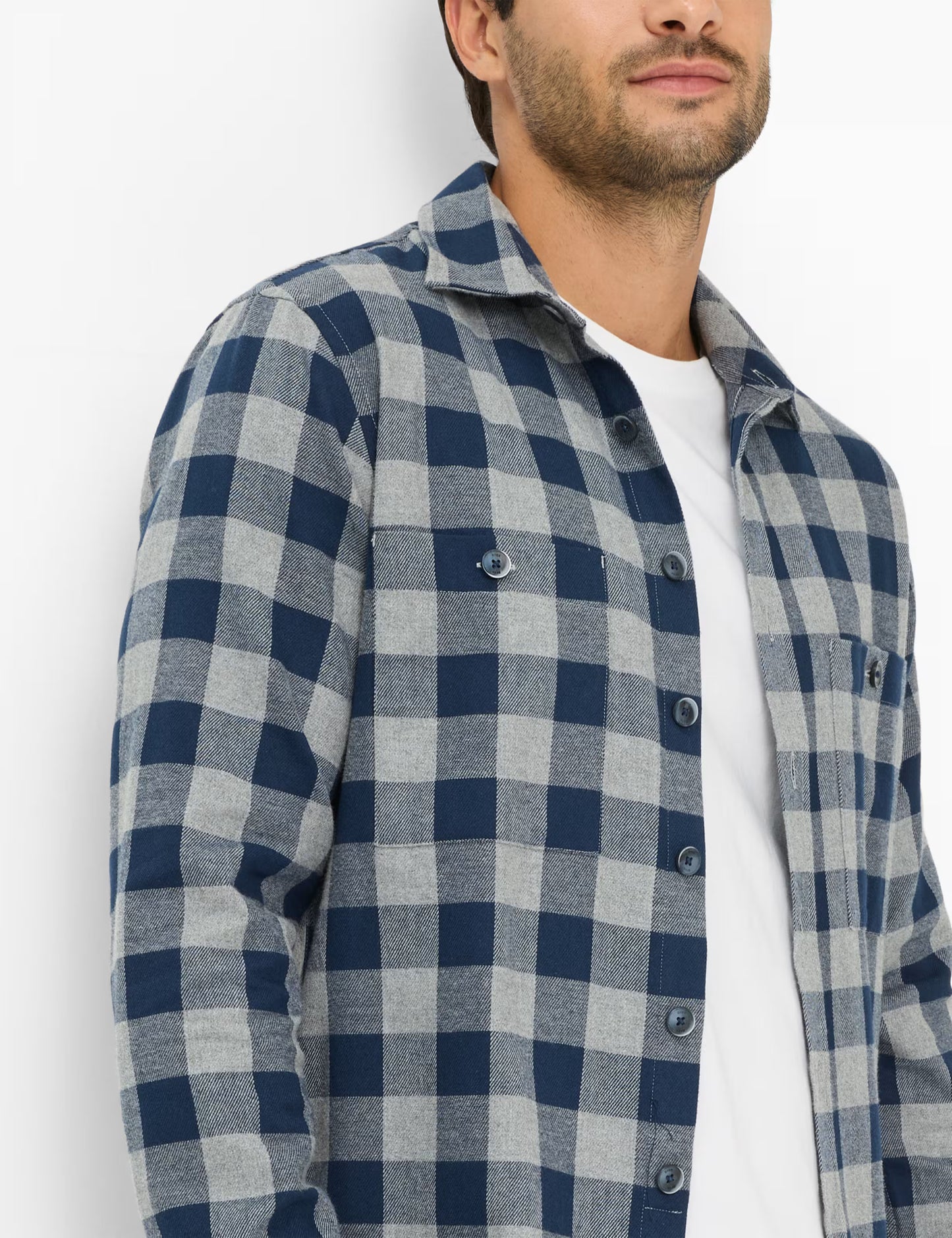 Flannel: Overshirt Made of Pure Cotton
