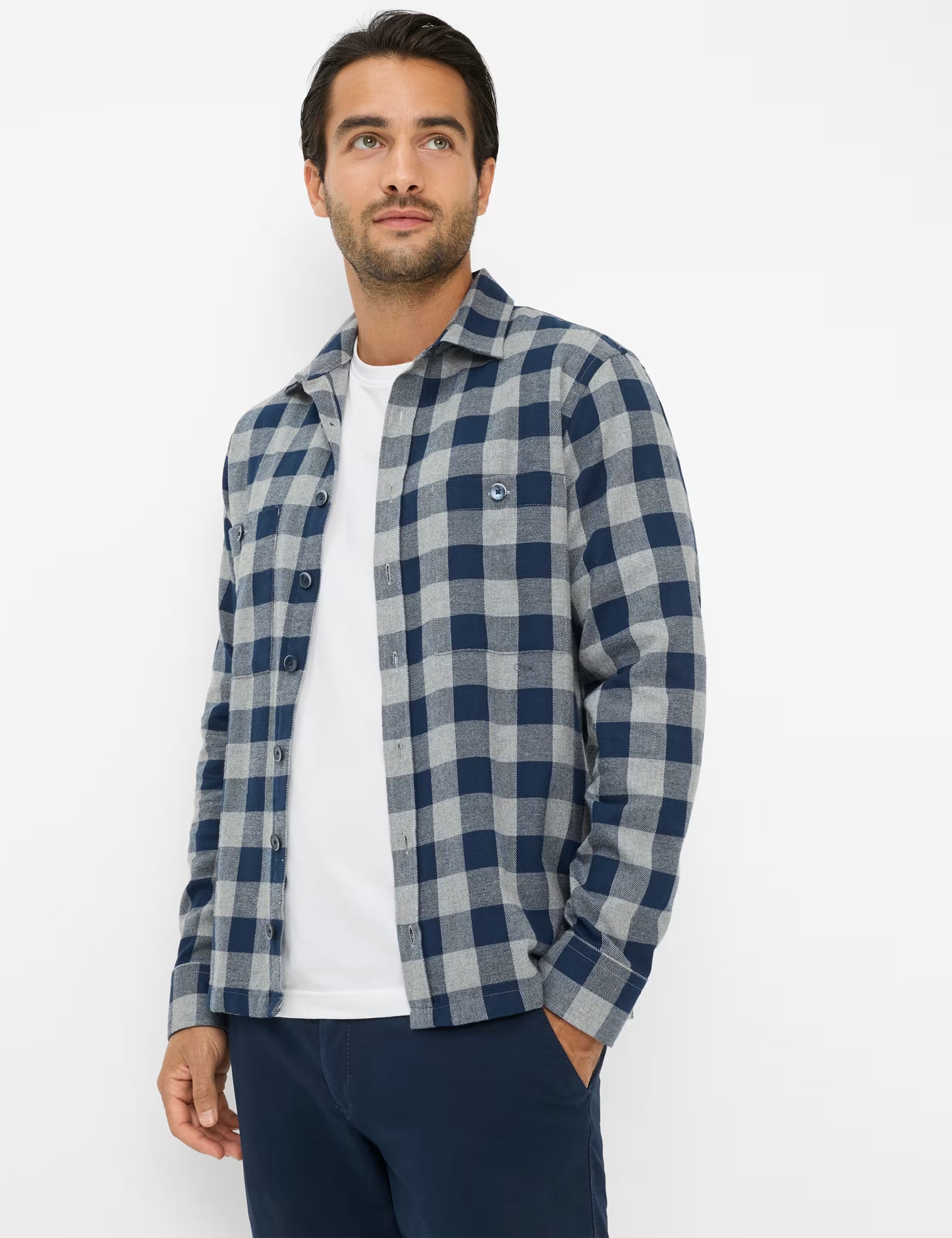 Flannel: Overshirt Made of Pure Cotton