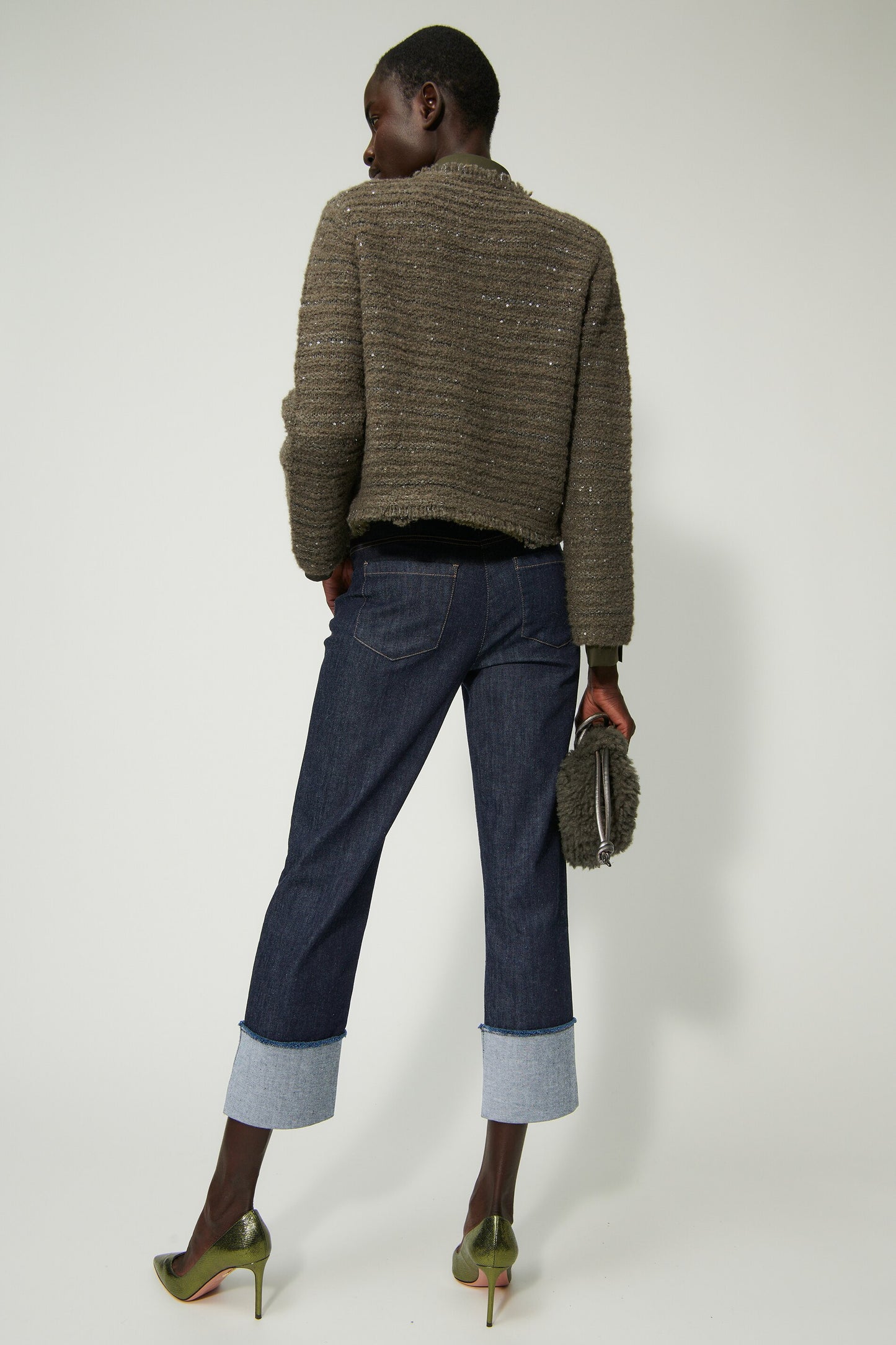 Tweed Jacket with Fringle