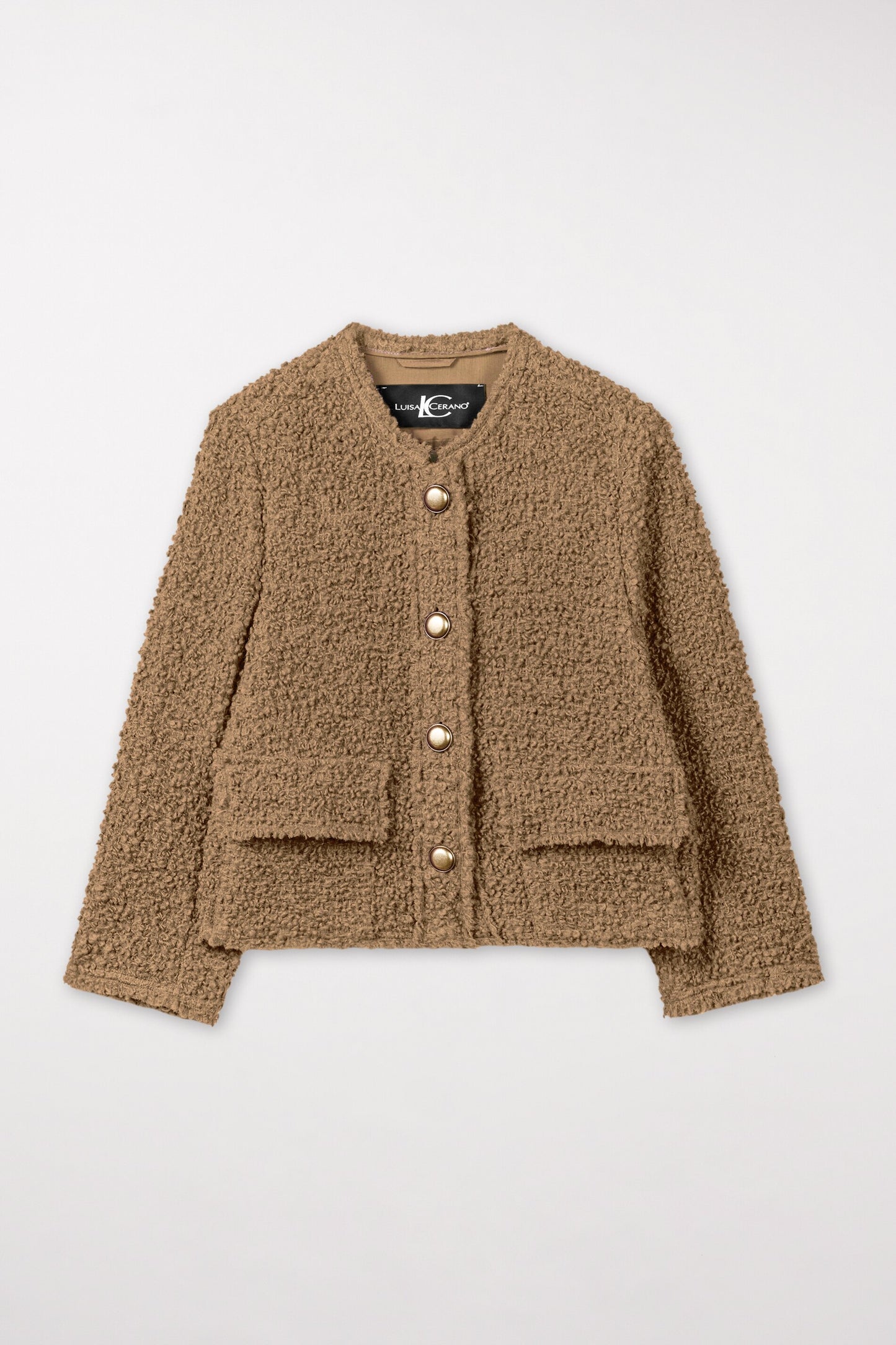 Boxy Jacket in Luxurious Bouclé wool