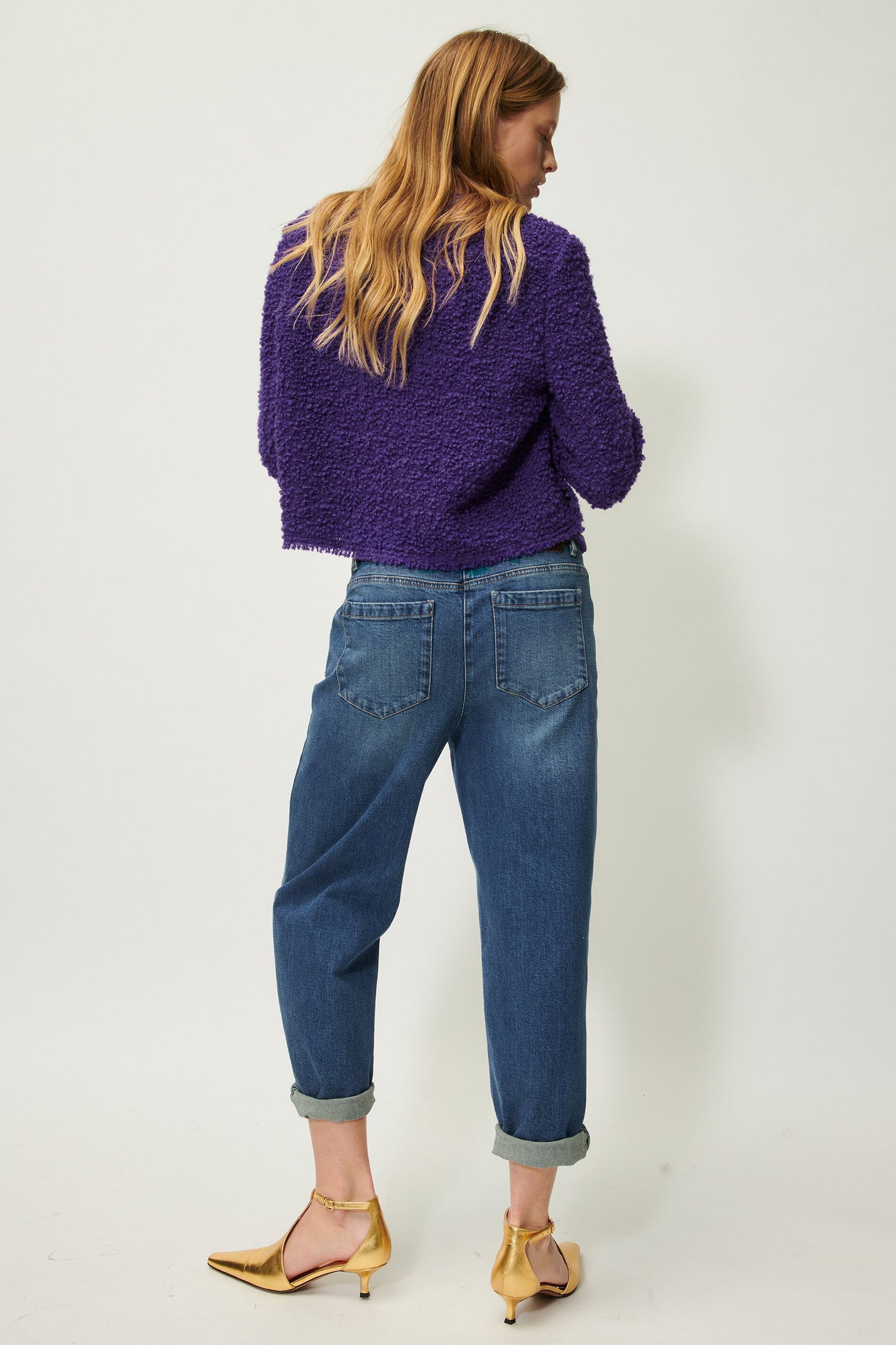 Boxy Jacket in Luxurious Bouclé wool