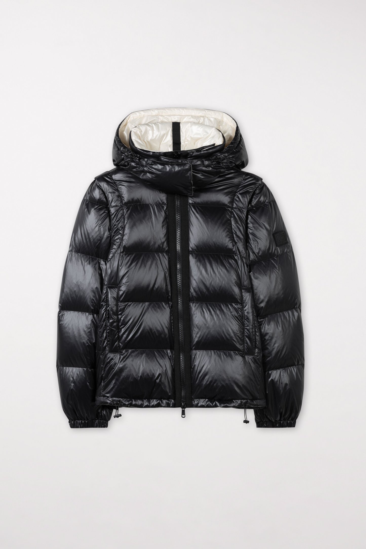 Quilted Down Jacket with Hood