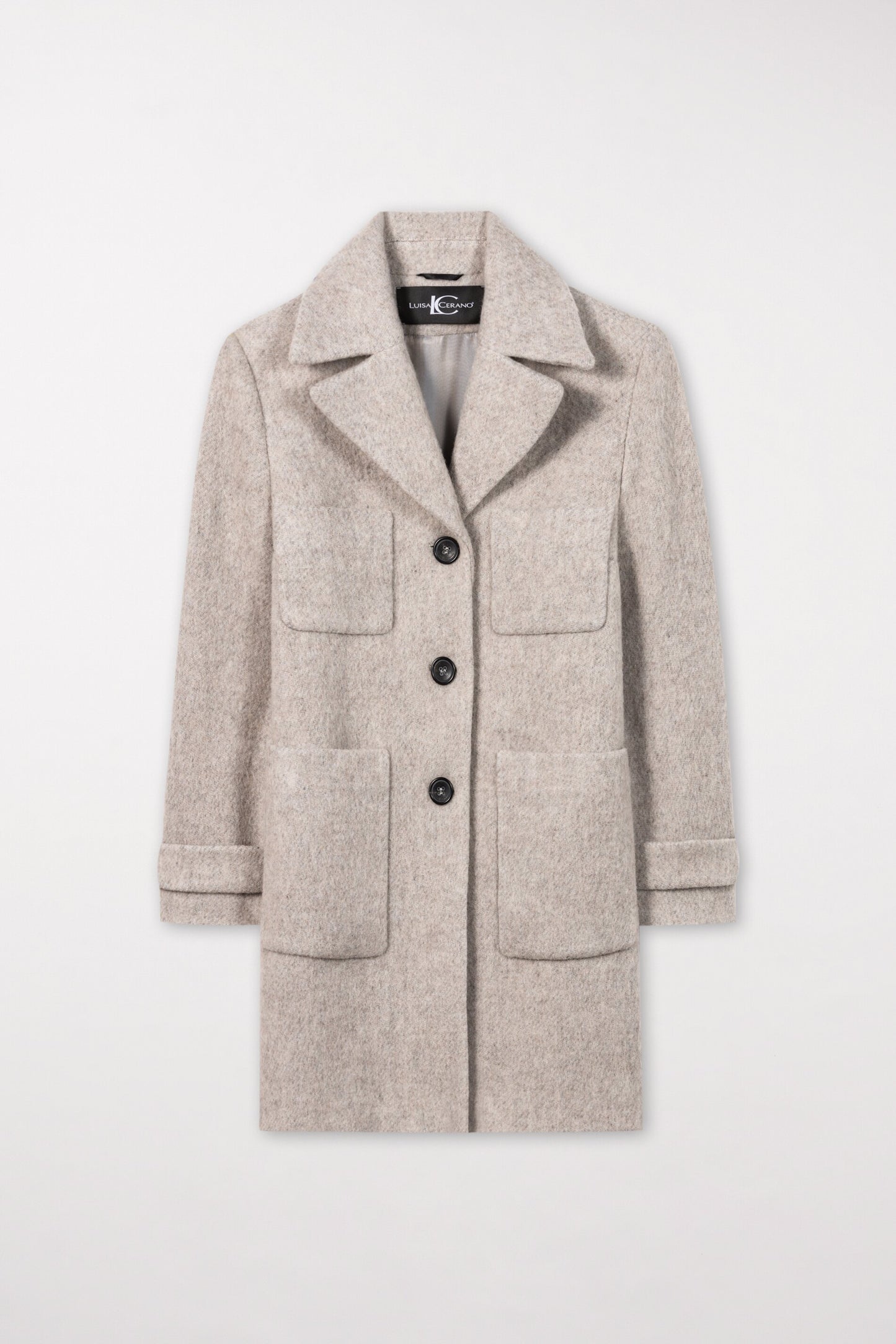 Shetland Wool Coat with large pockets