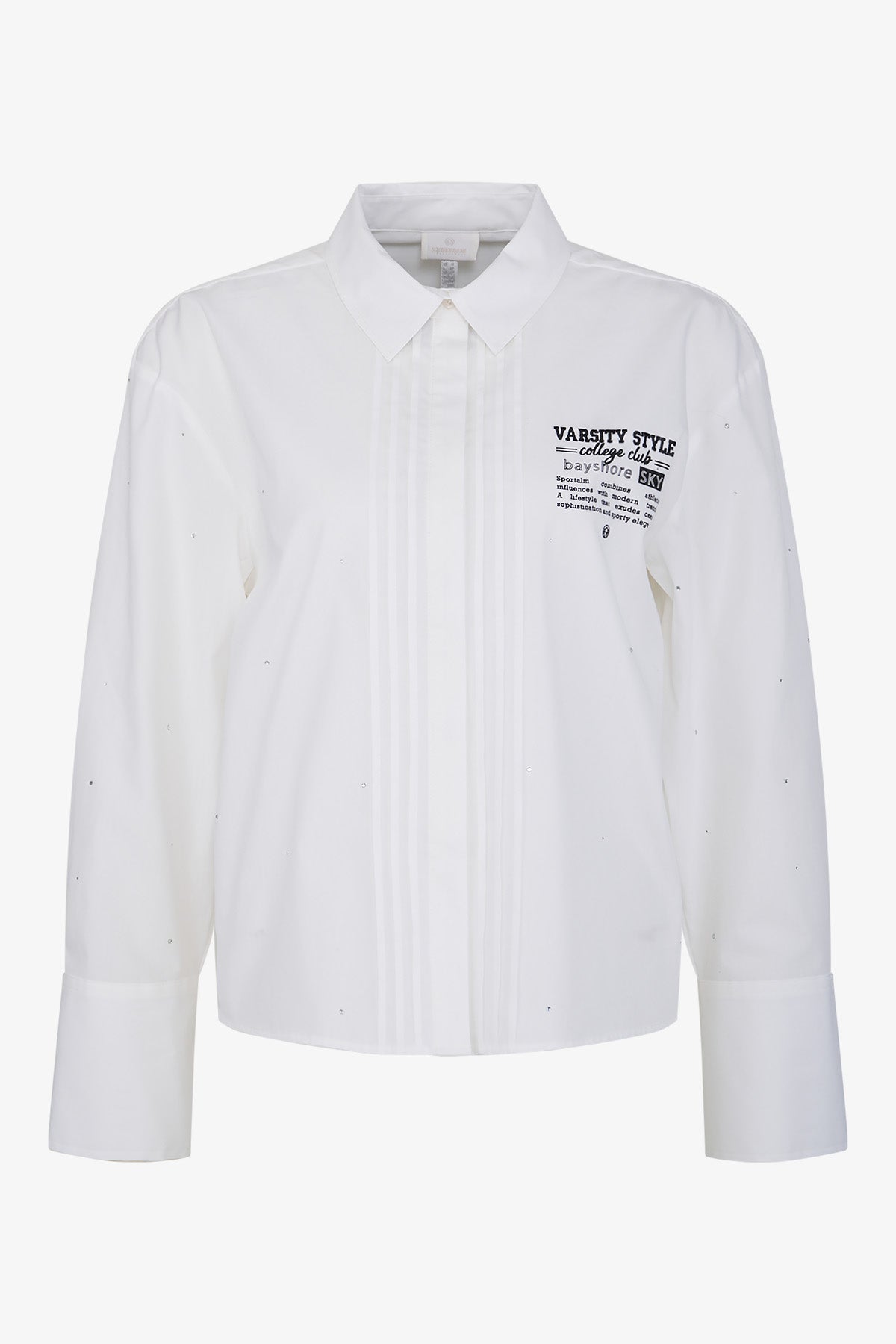 Blouse with Shirt Collar