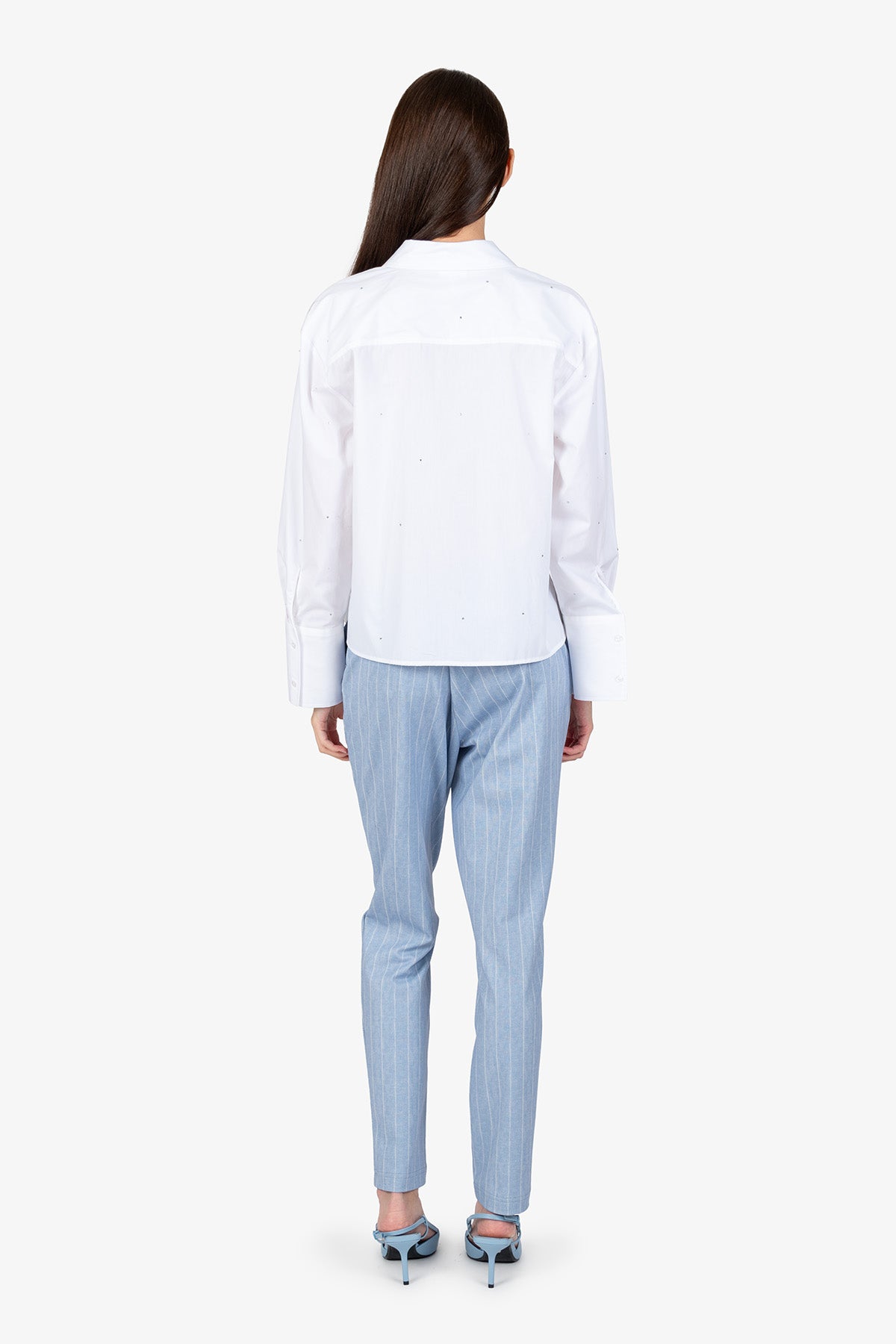 Blouse with Shirt Collar