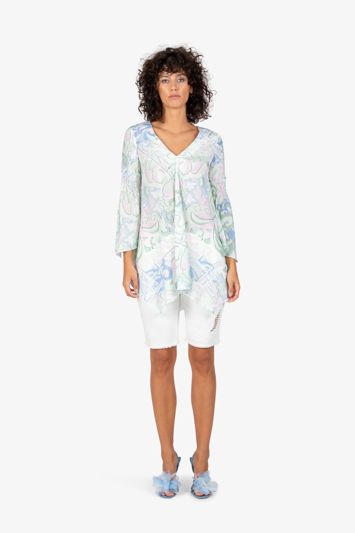 Tunic with V-neck