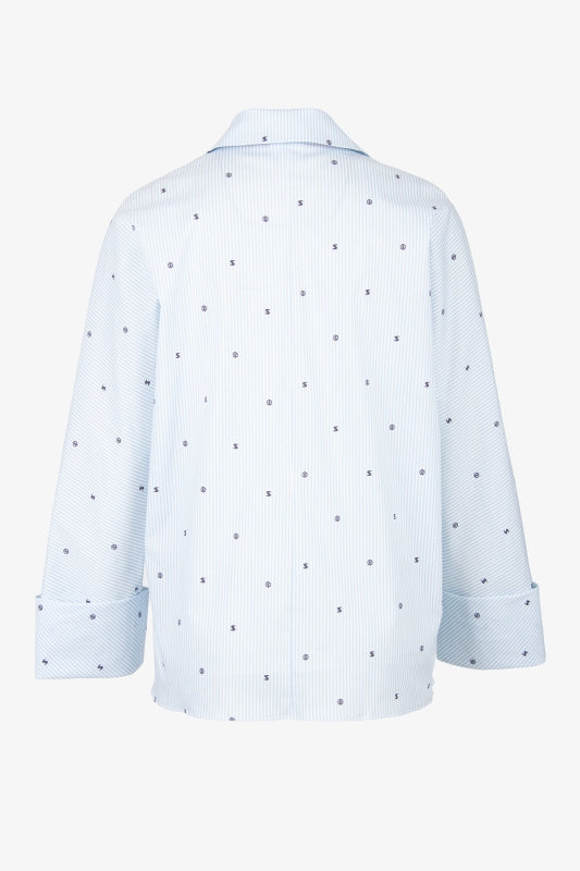 Printed Blouse with Field mouse Sleeves